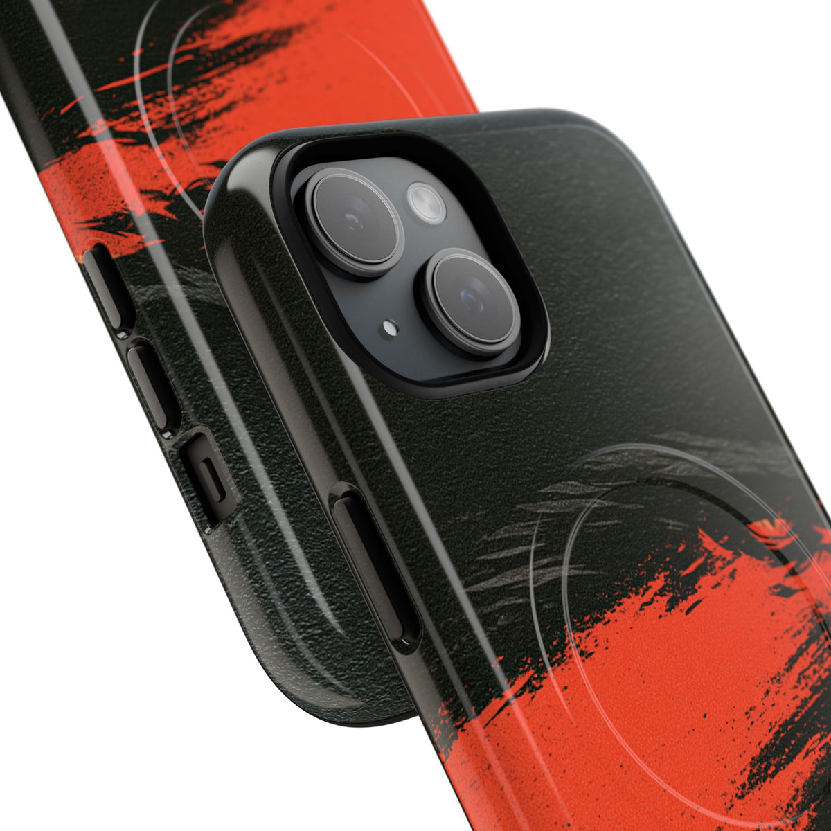 Crimson Raptor Noir · Tough 2.0 Magnetic Phone Case for iPhone · Black
