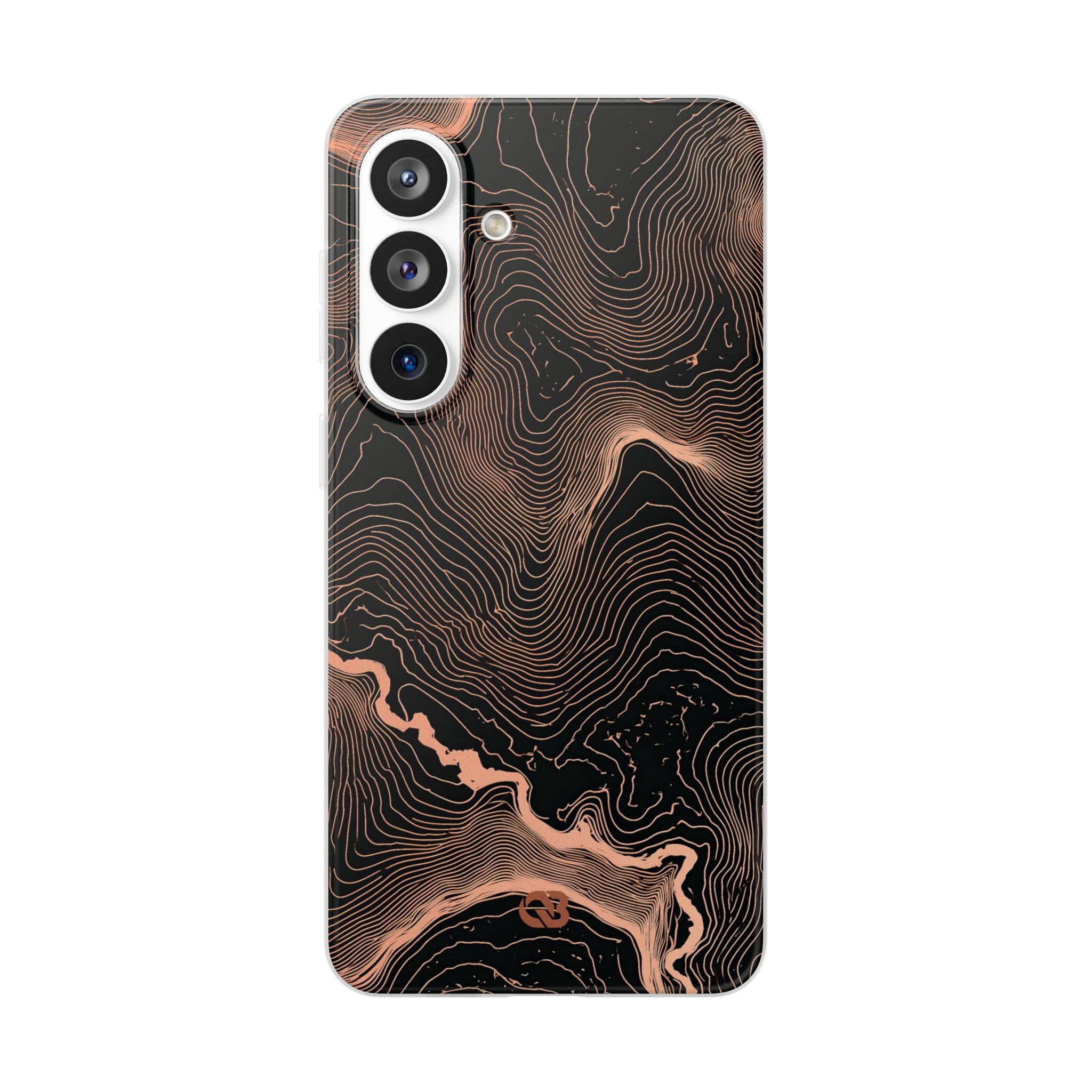 Orange Lite Phone Case for Samsung - Salmon Ridge Topo