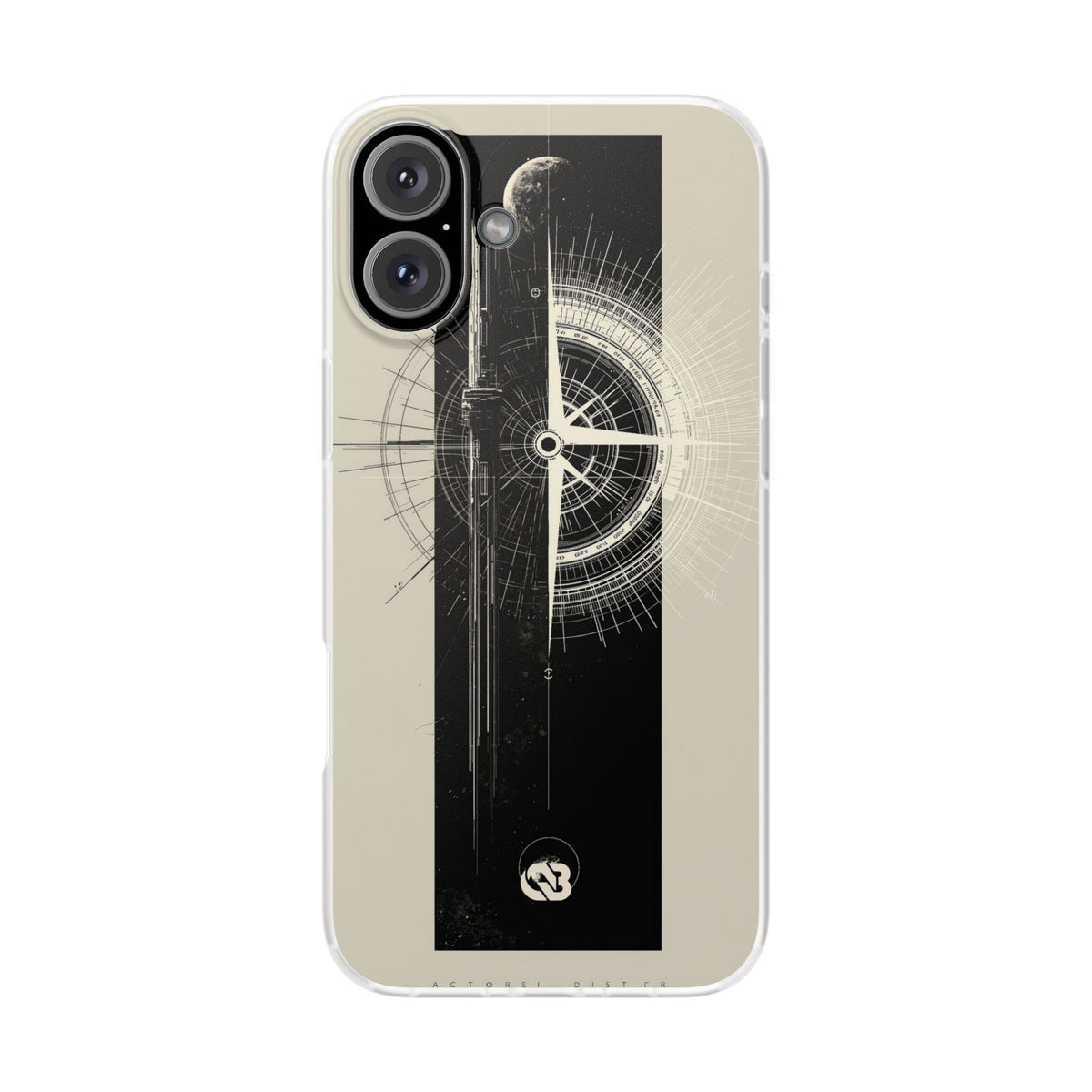 Beige Lite Phone Case for iPhone - Zenith Vector Spire