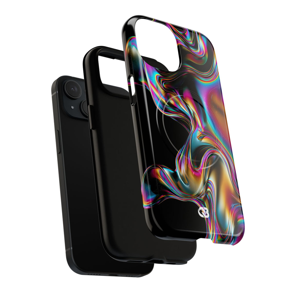 Purple Tough 2.0 Magsafe Phone Case for iPhone - Liquid Neon Chrome