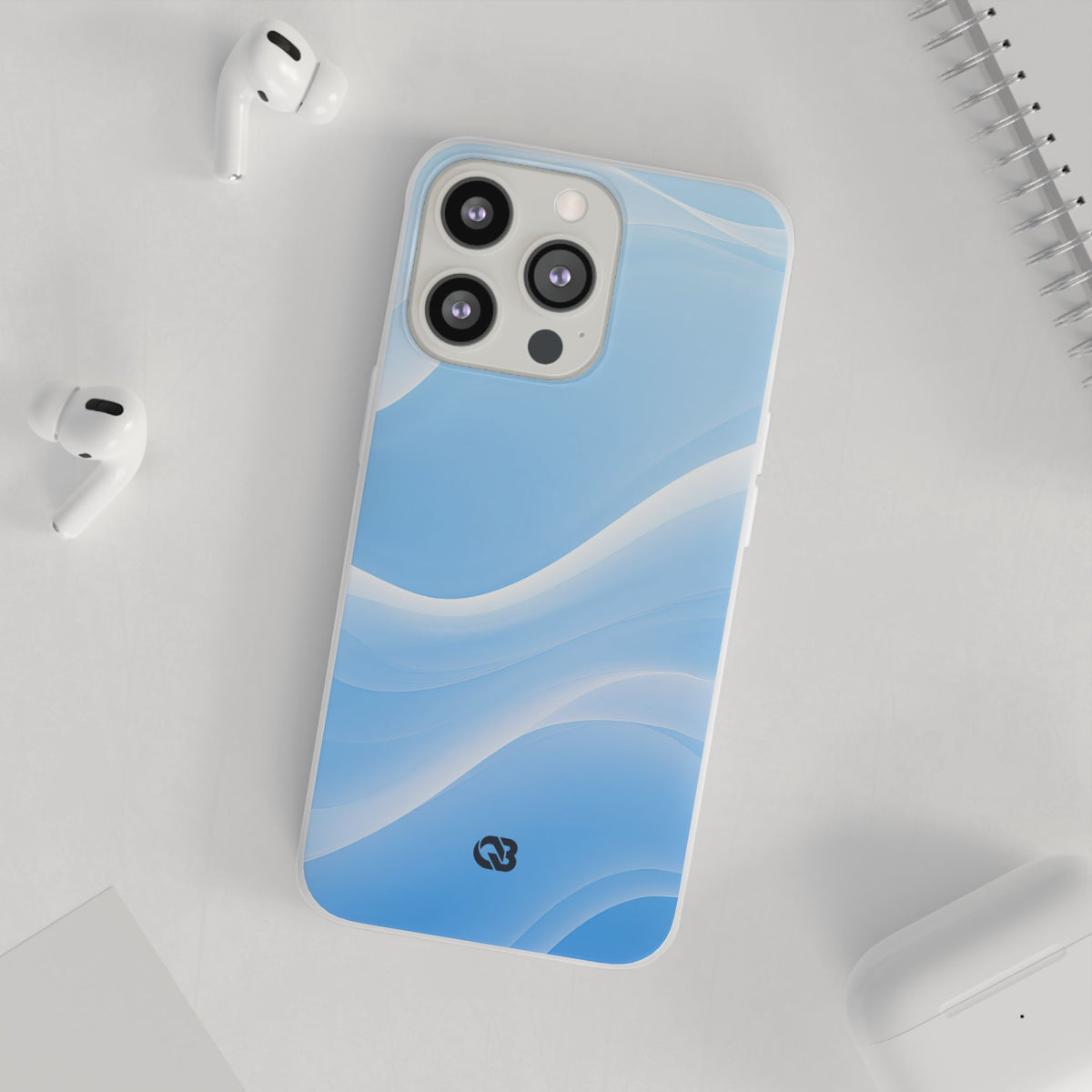 Glacial Contour Flow · Lite Phone Case for iPhone · Blue