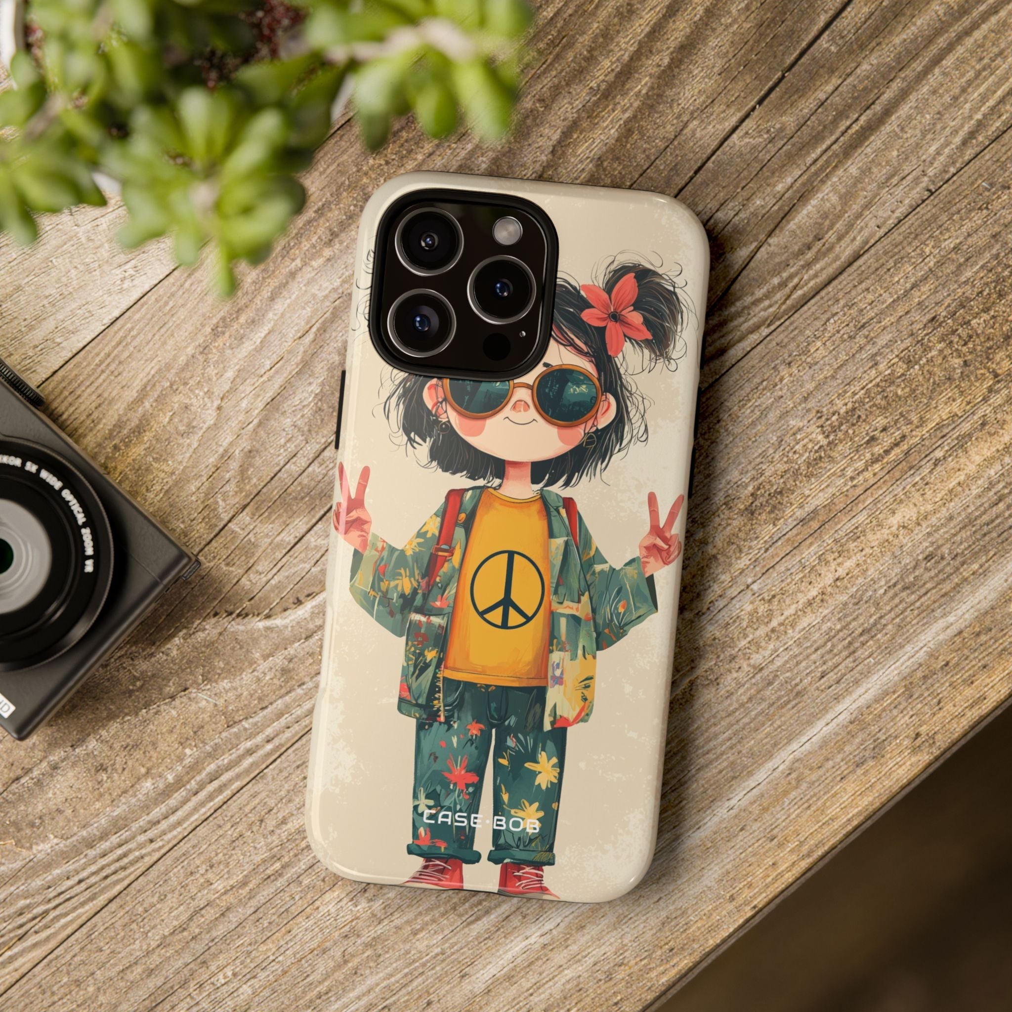 Peace Pigtails iPhone 16 Pro Max Skal - Tough