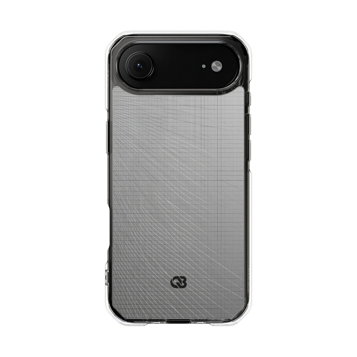 Grey Impact MagSafe Phone Case for iPhone - Chrome Mesh Warp