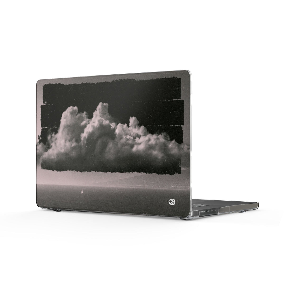 Crimson Horizon · Clear Hard Case for MacBook · Black