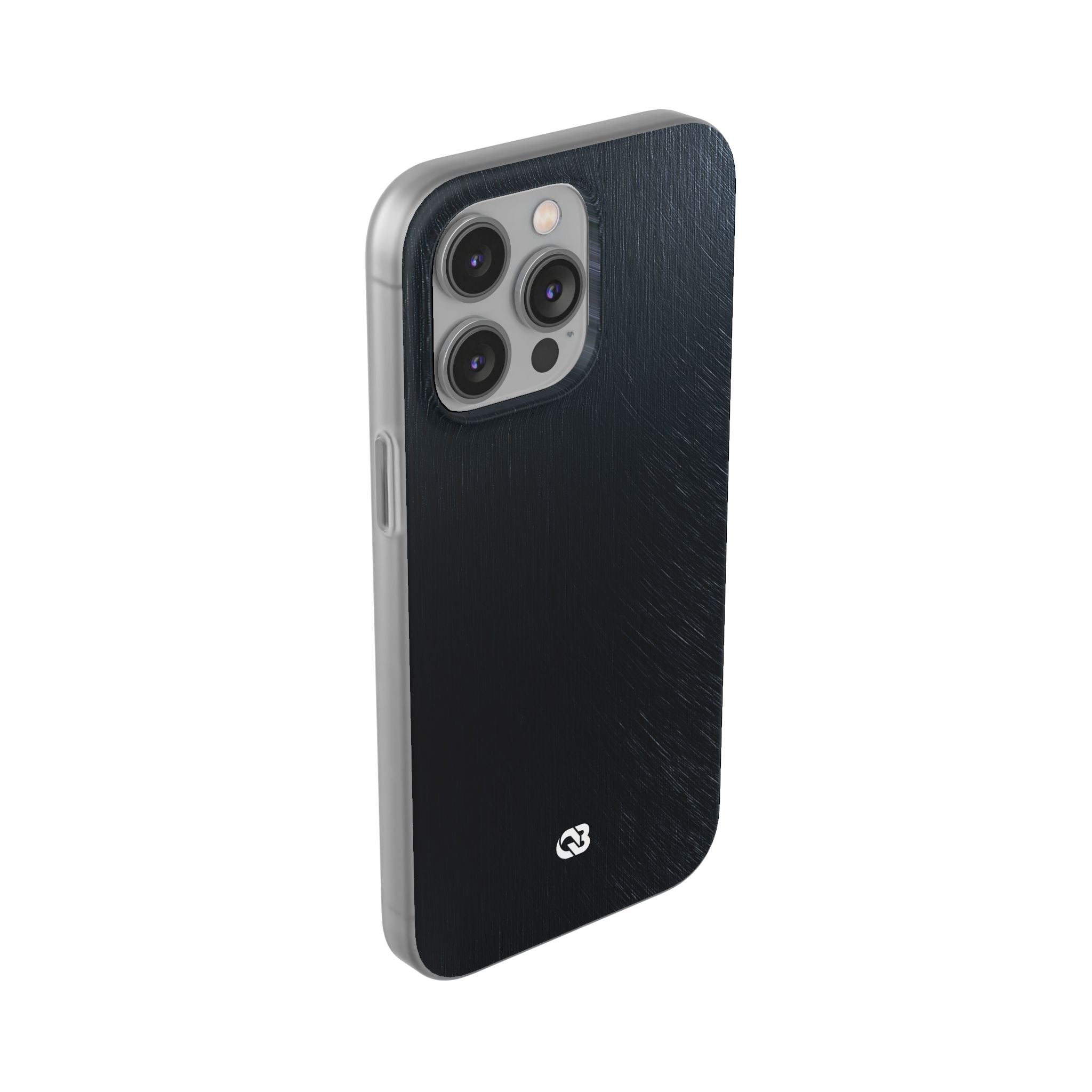 Black Lite Phone Case for iPhone - Midnight Brushed Grain