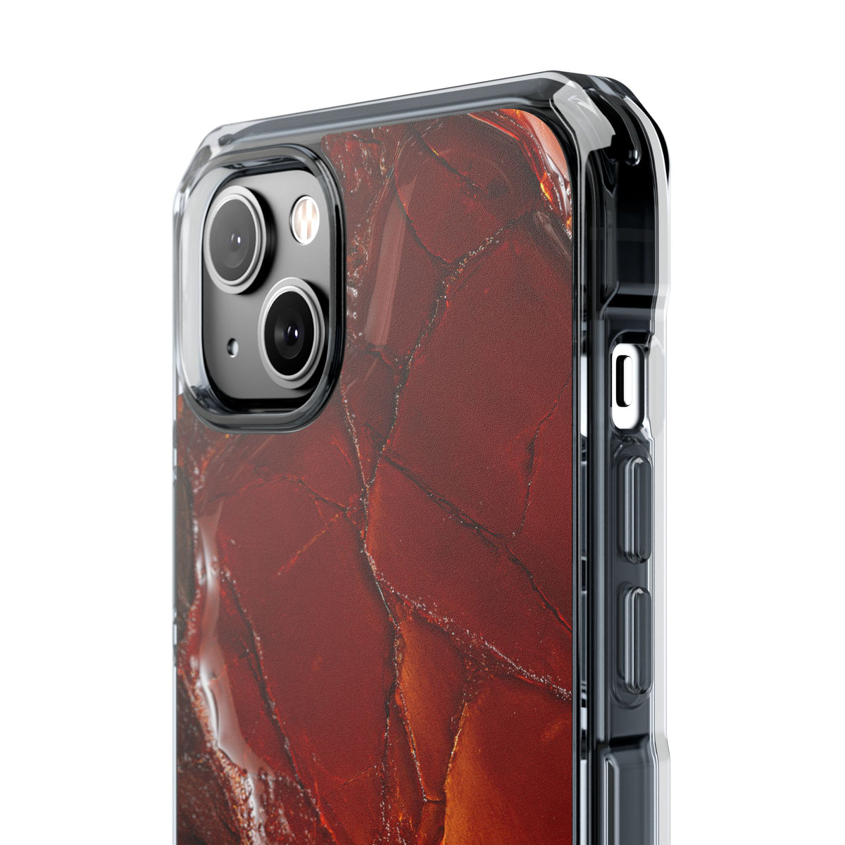 Amber Embrace · Clear Impact Magnetic Phone Case for iPhone · Brown