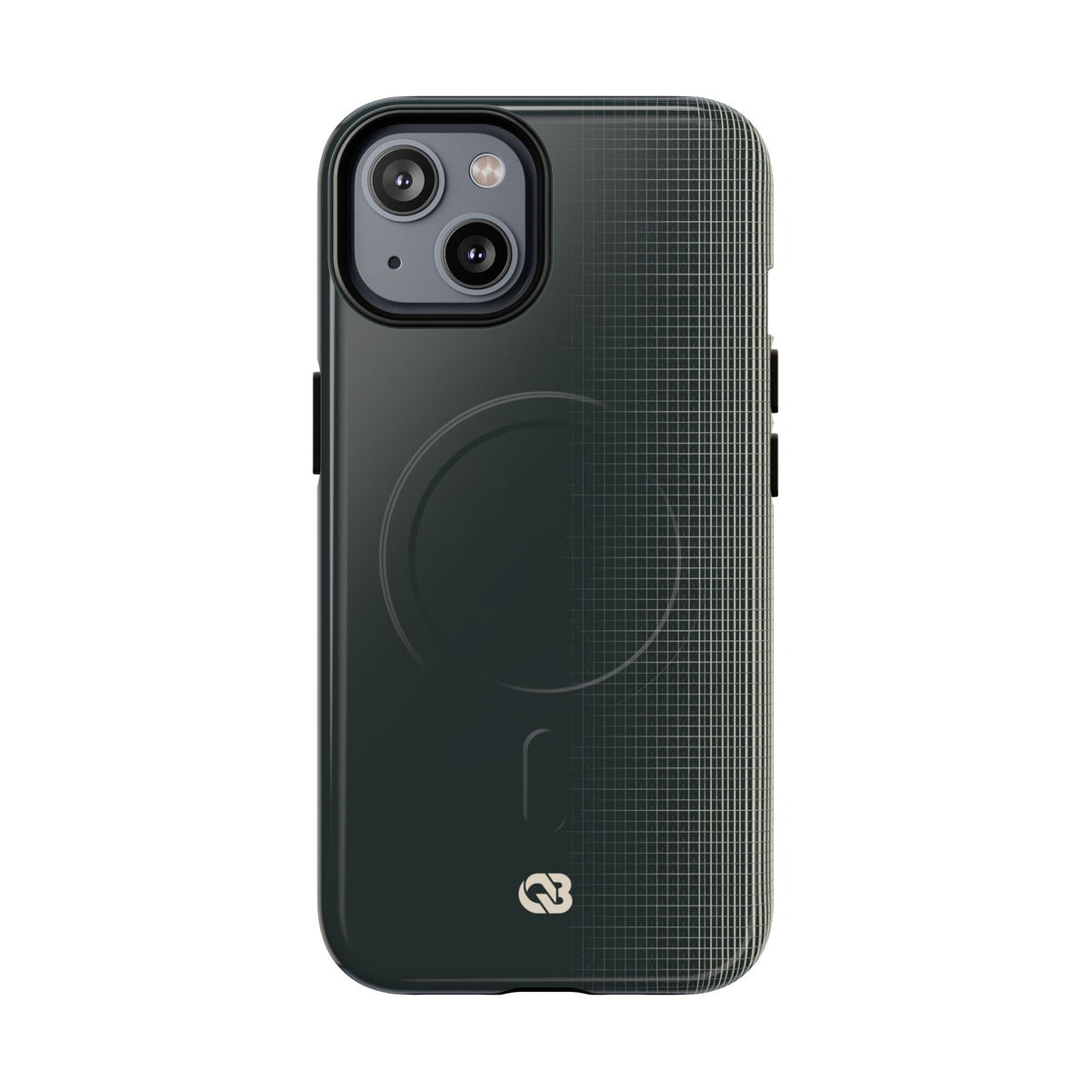Grey Tough 2.0 Magsafe Phone Case for iPhone - Charcoal Tech Grid