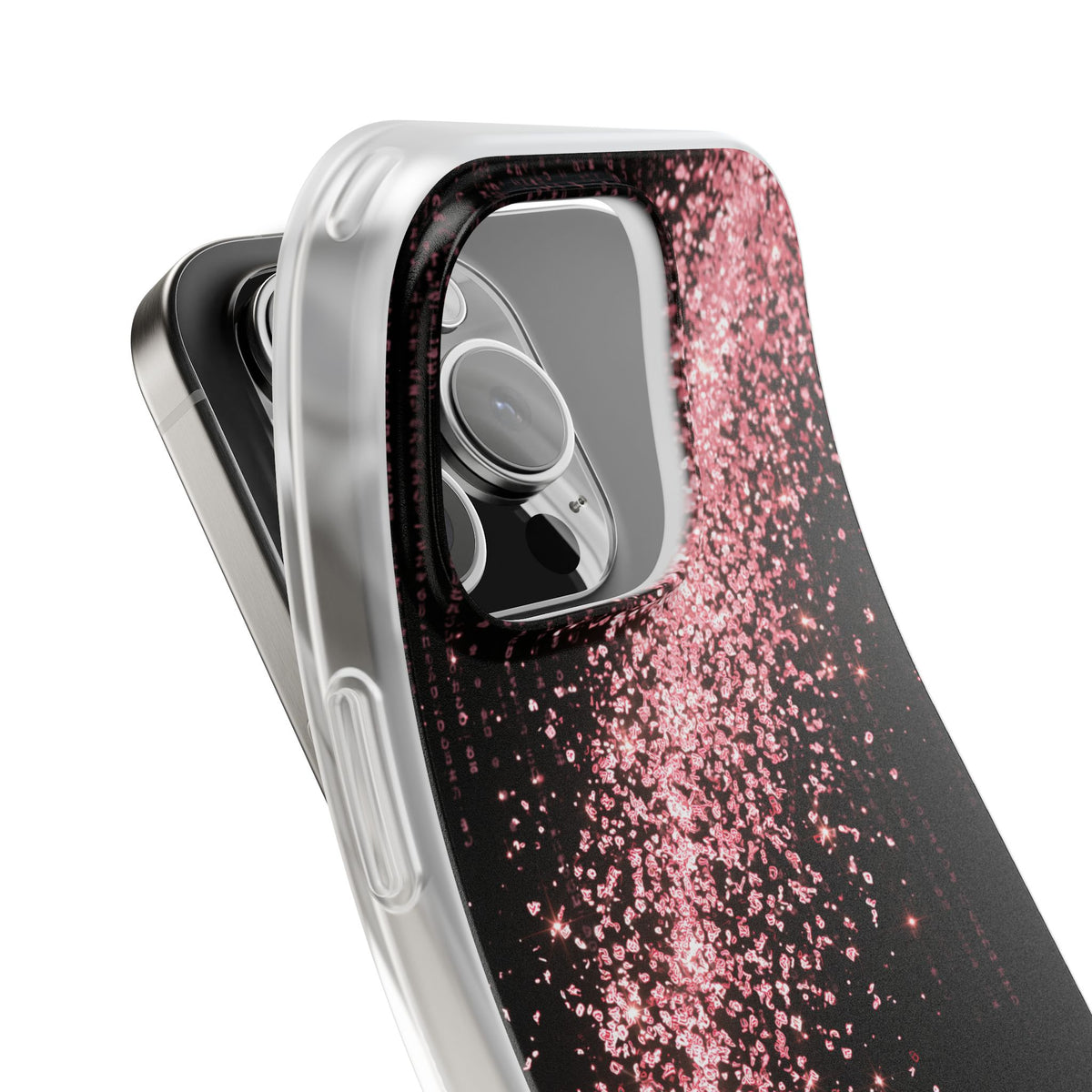 Rose Digital Cascade · Lite Phone Case for iPhone · Pink