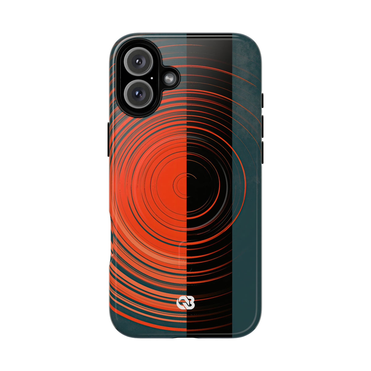 Teal Tough 2.0 Magsafe Phone Case for iPhone - Burnt Slate Radial