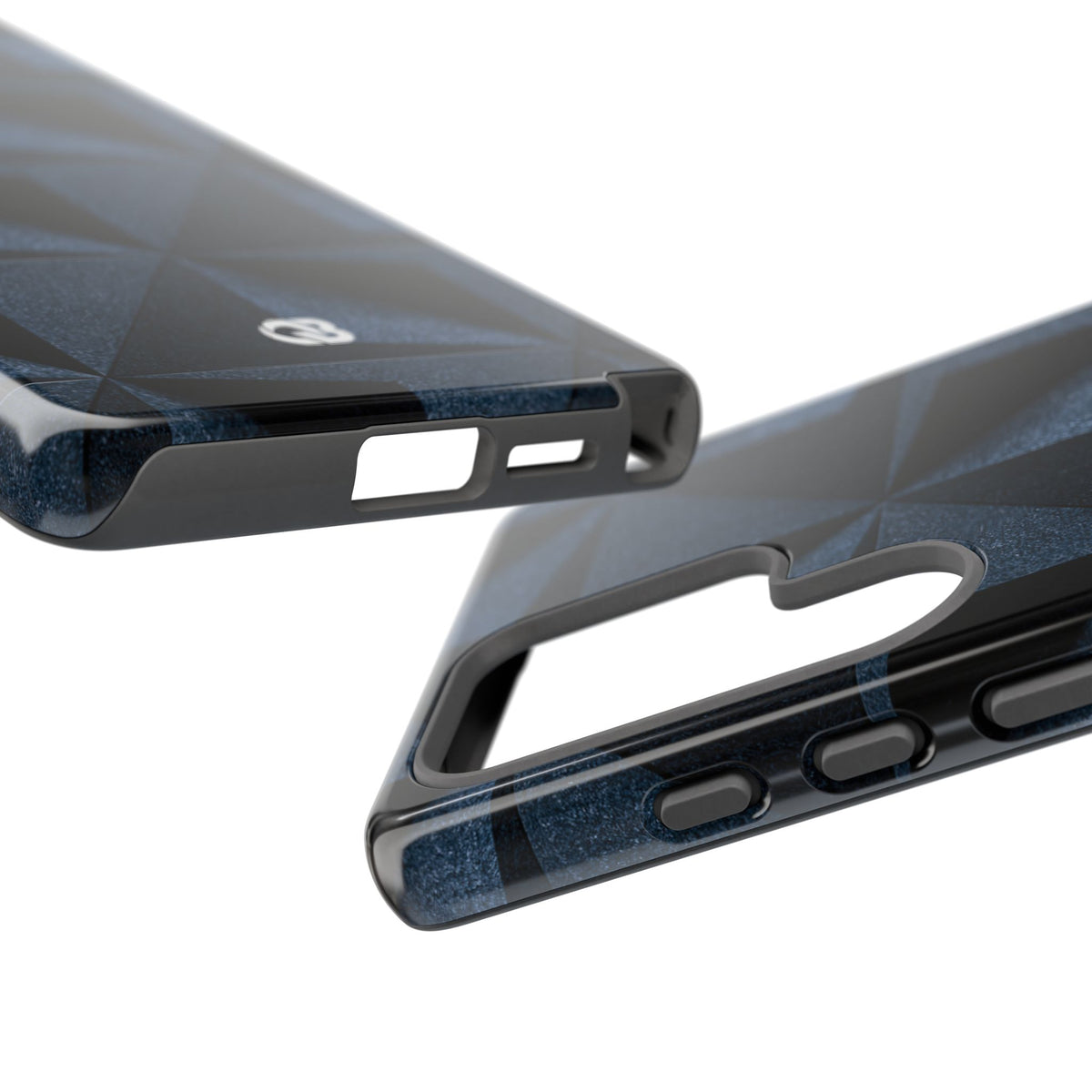 Blue Tough Phone Case for Samsung - Indigo Basalt Facets
