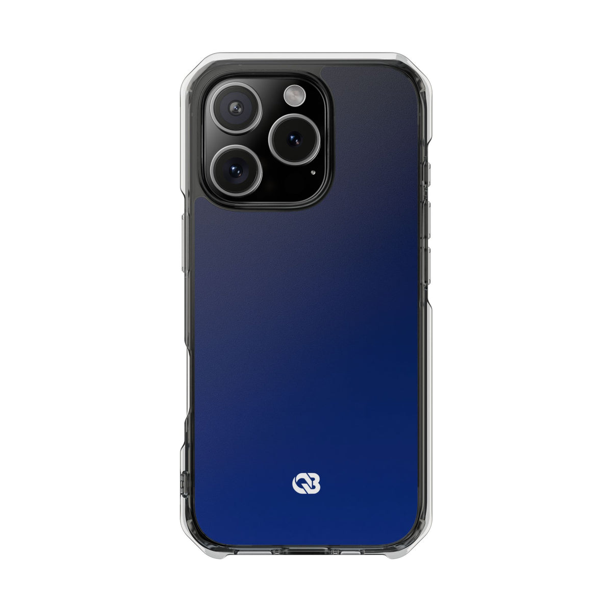 Midnight Cobalt Gradient · Clear Impact Magnetic Phone Case for iPhone · Blue