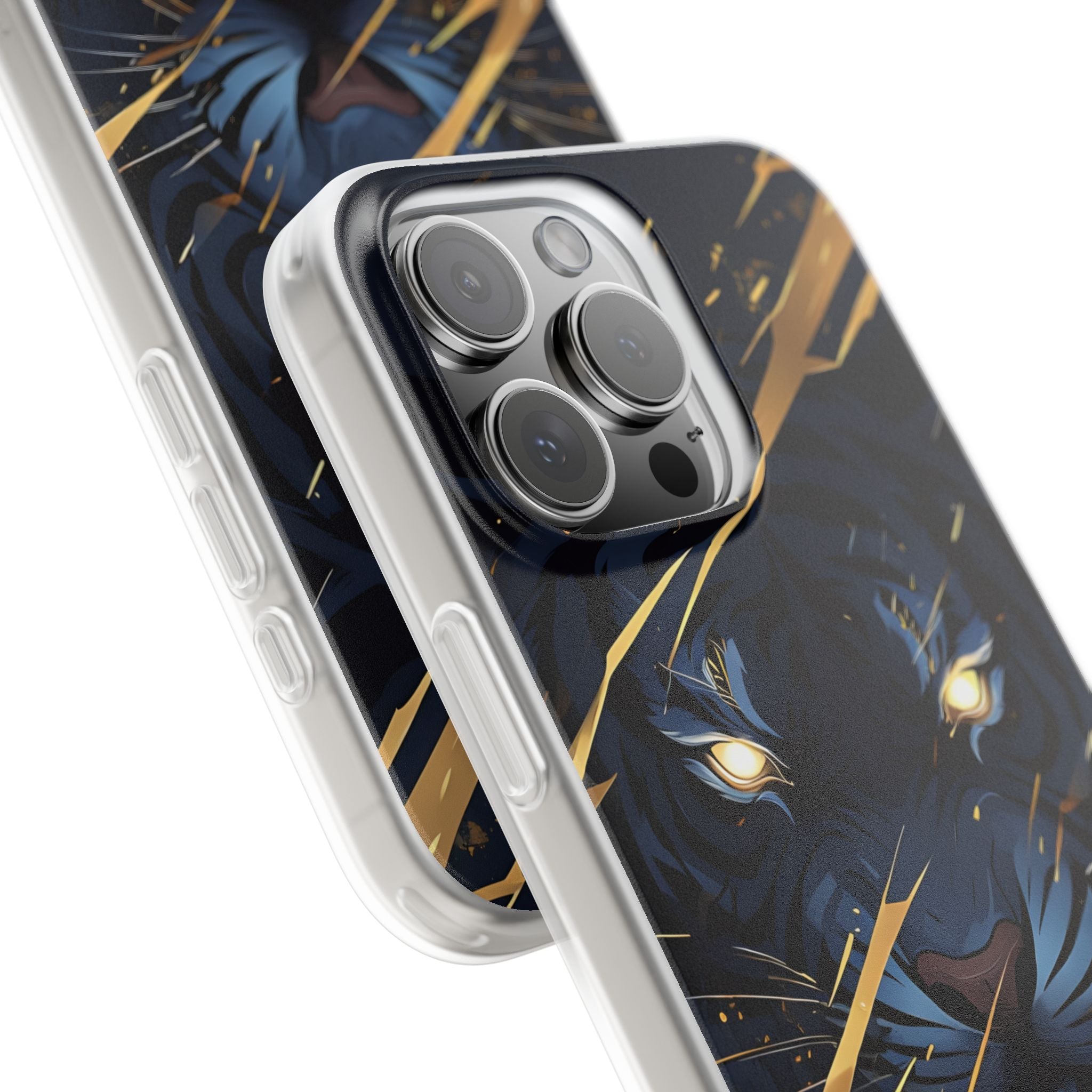 Obsidian Gold Predator · Soft Coque de téléphone pour iPhone