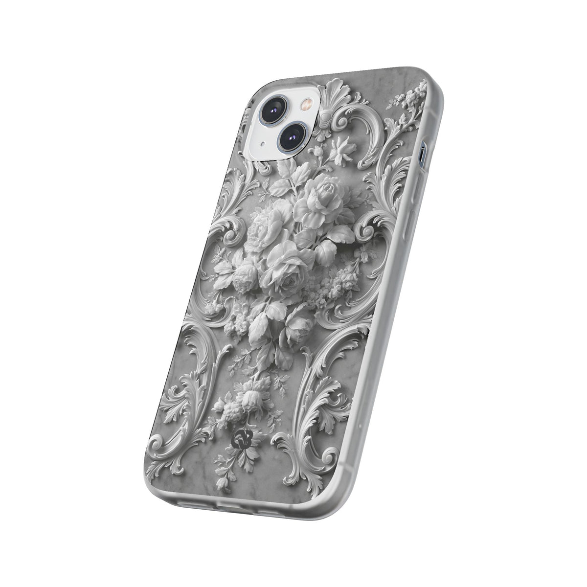 Rococo Marble Rose · Lite Phone Case for iPhone · White