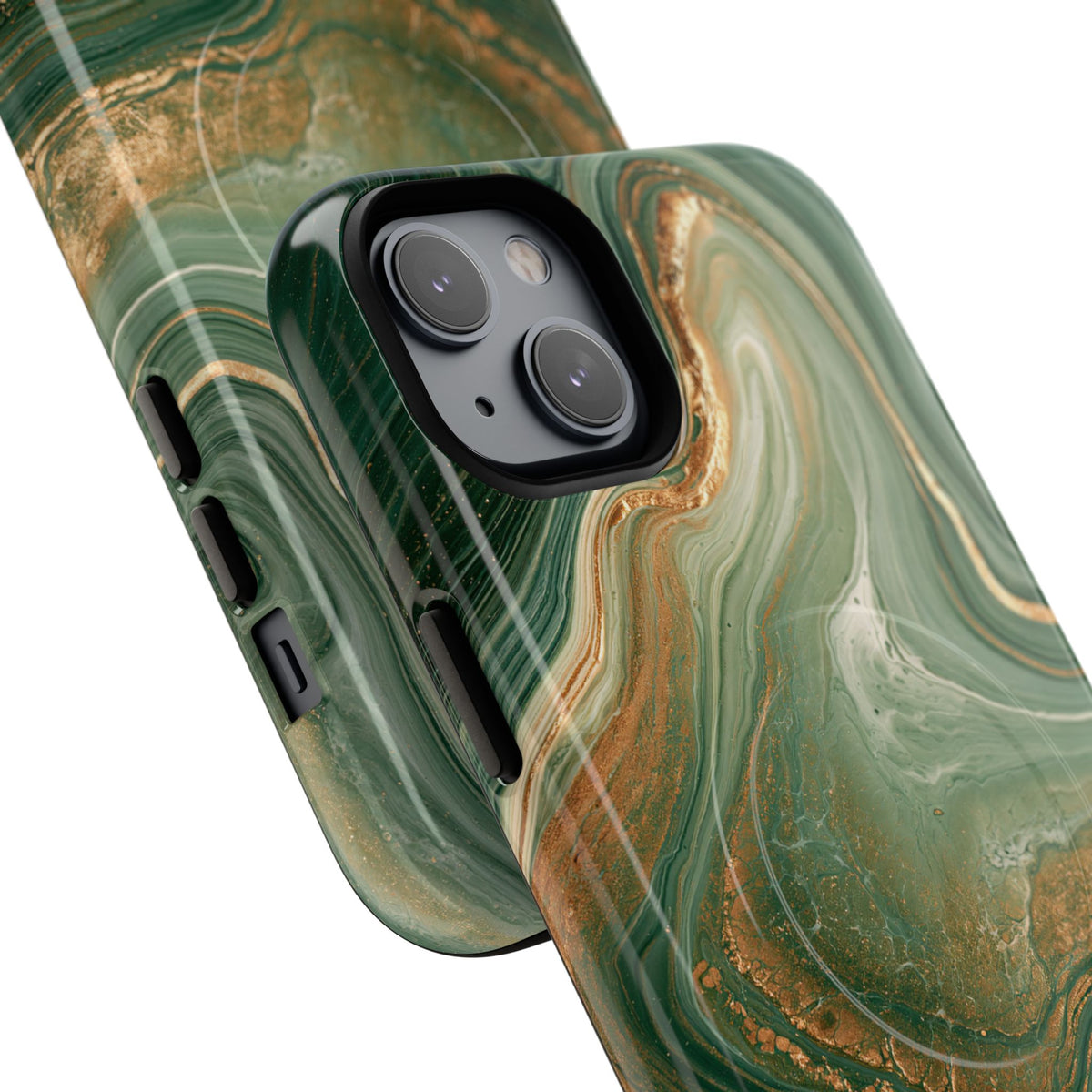 Jade Suminagashi · Tough 2.0 Magnetic Phone Case for iPhone · Green