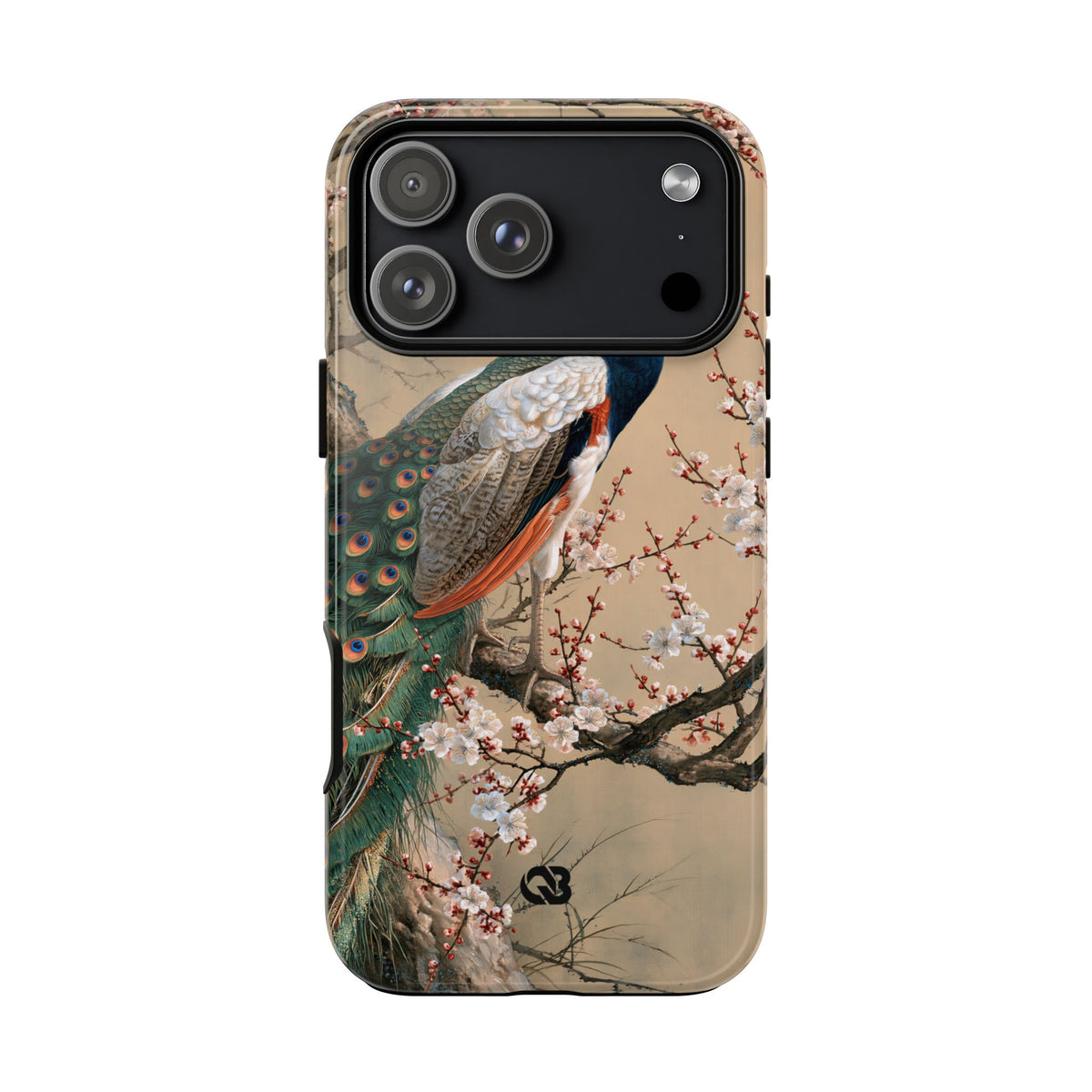 Imperial Peacock Blossom · Tough Phone Case for iPhone · Beige