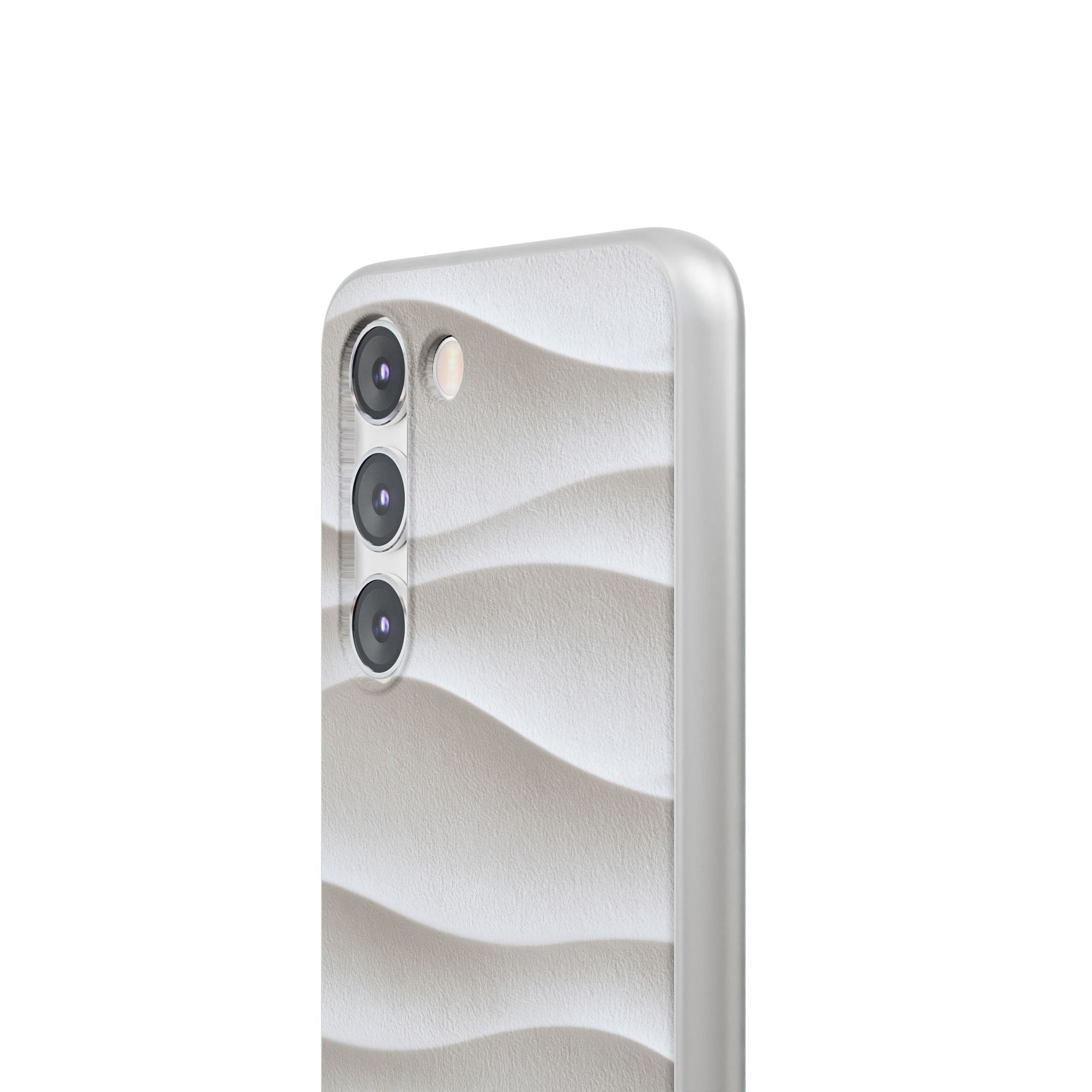 White Lite Phone Case for Samsung - Arctic Flow Ridges