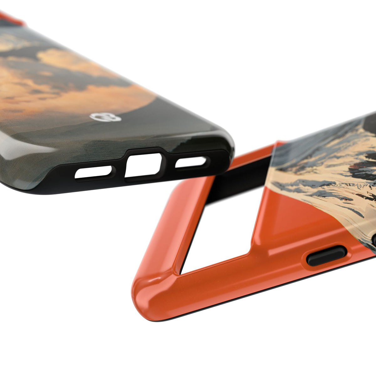 Sacred Peak Fuji · Tough Phone Case for Pixel · Orange