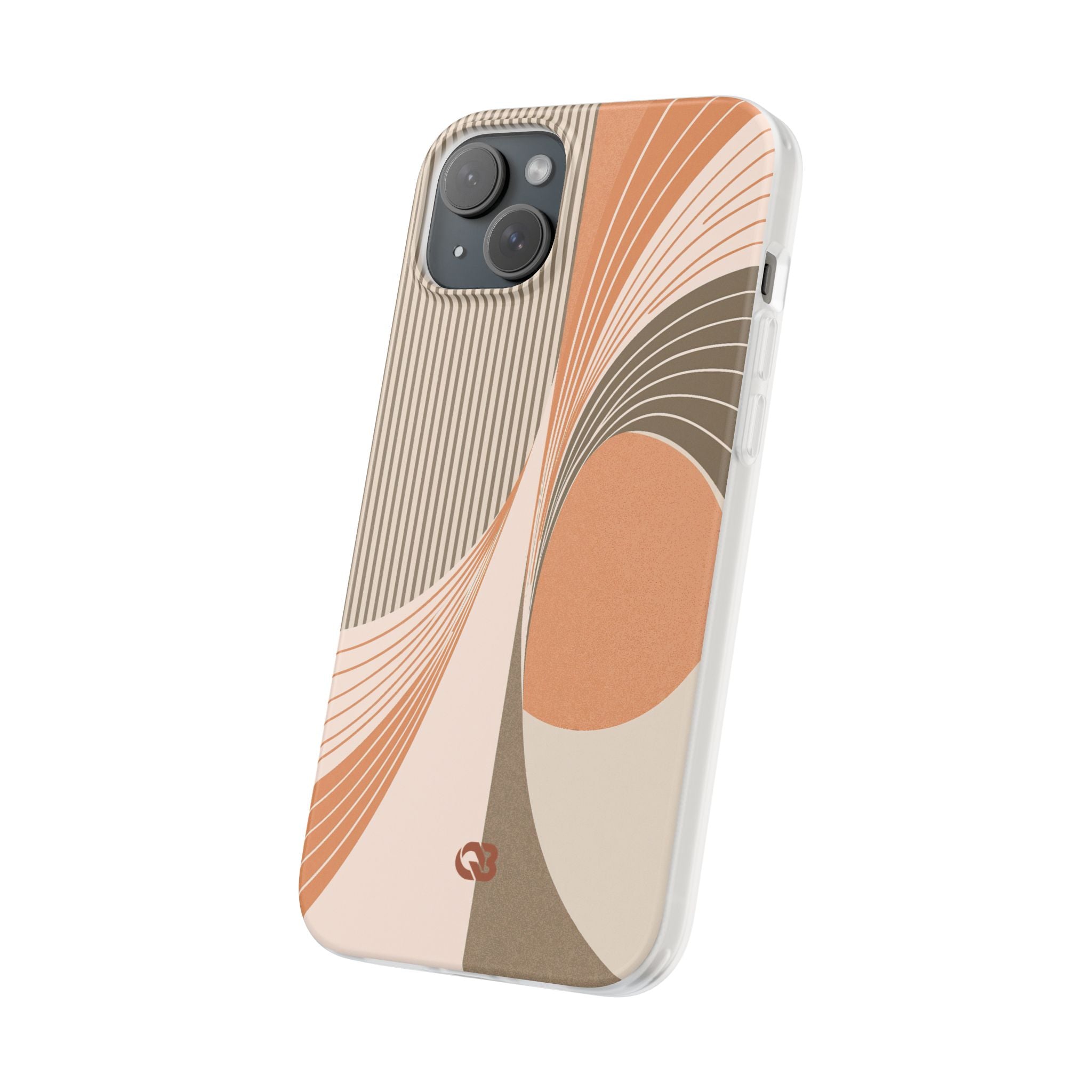 Orange Lite Phone Case for iPhone - Desert Arc Horizon