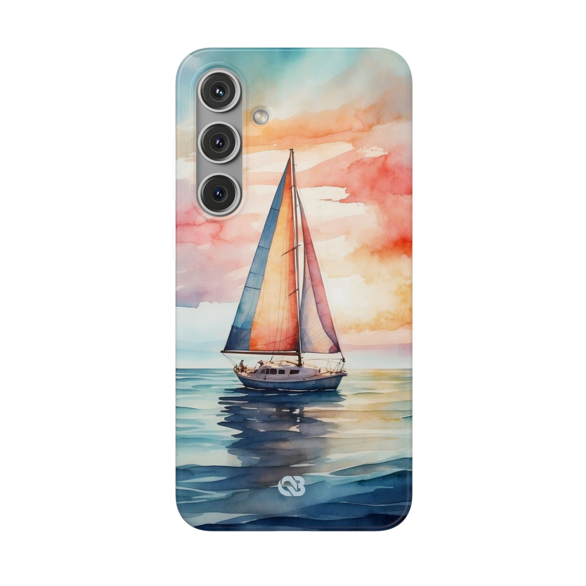 Crimson Horizon Sail · Soft Phone Case for Samsung