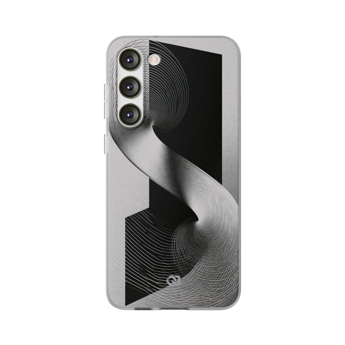 Grey Lite Phone Case for Samsung - Obsidian Moiré Wave