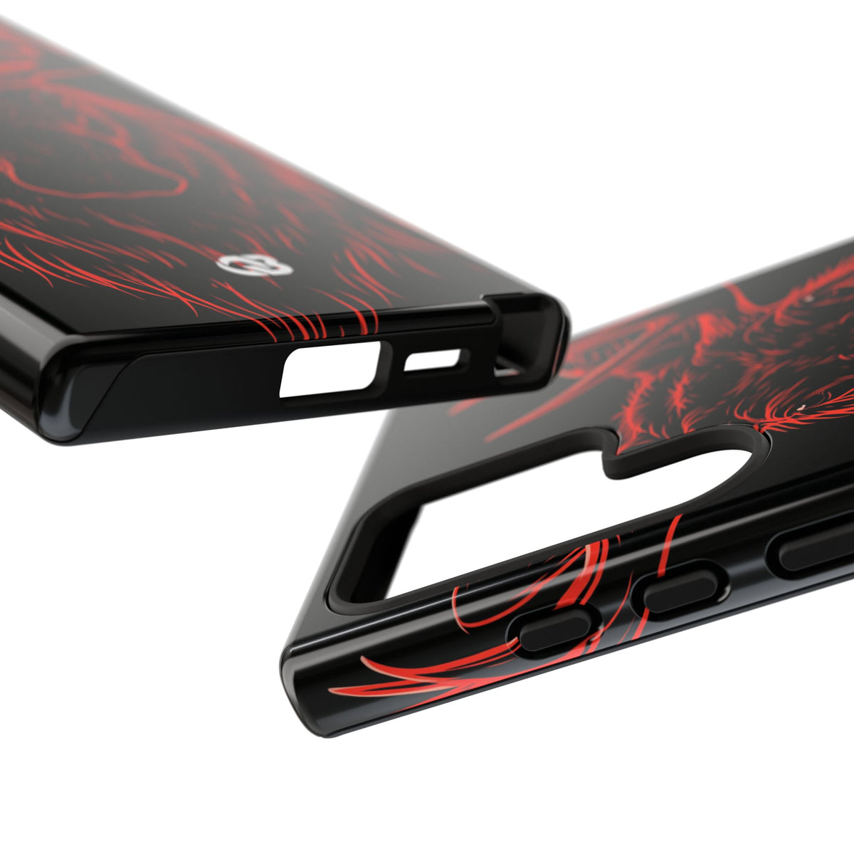 Crimson Horizon Moose · Tough Phone Case for Samsung · Black