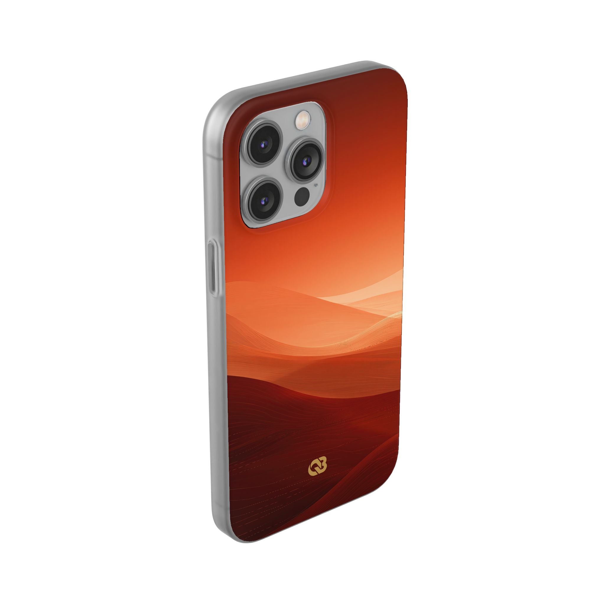 Orange Lite Phone Case for iPhone - Crimson Dune Gradient