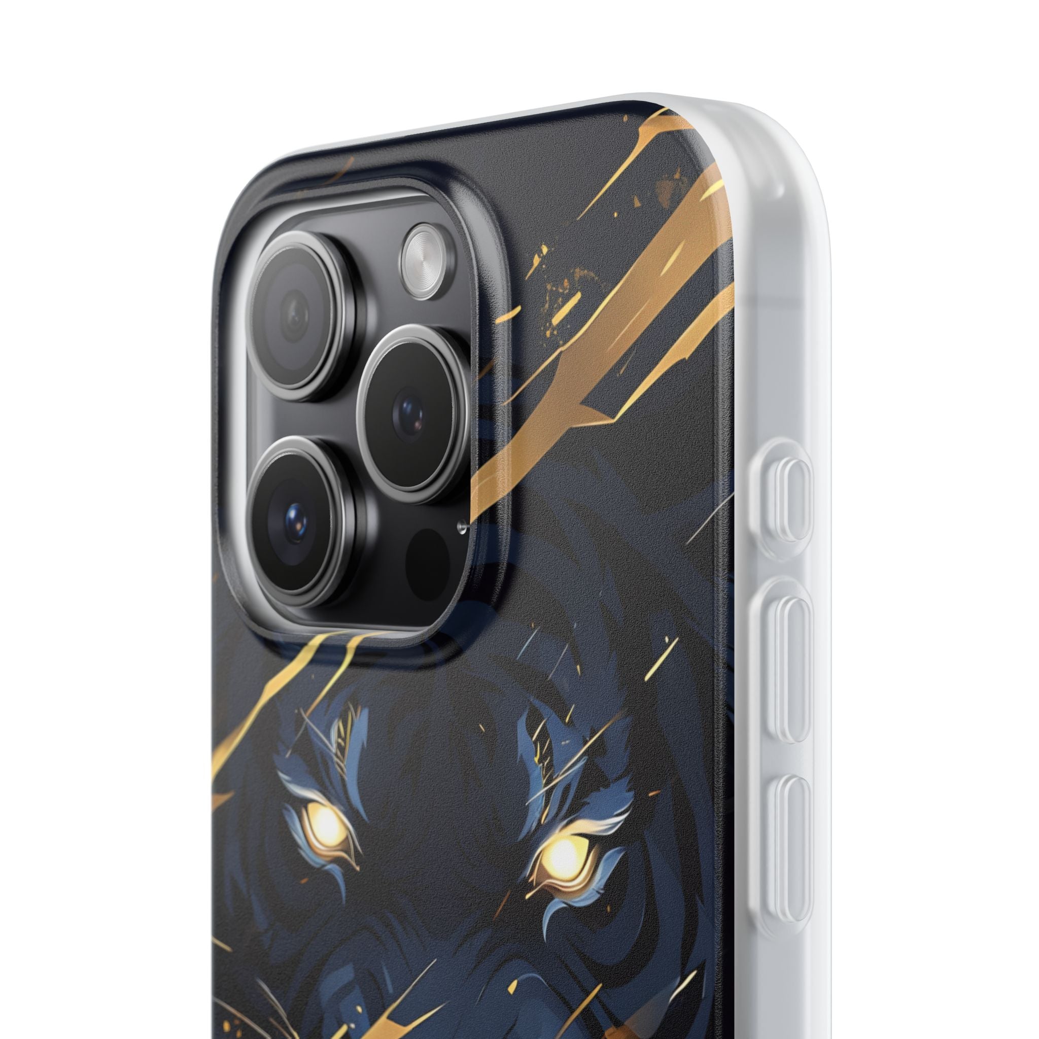 Obsidian Gold Predator · Soft Coque de téléphone pour iPhone