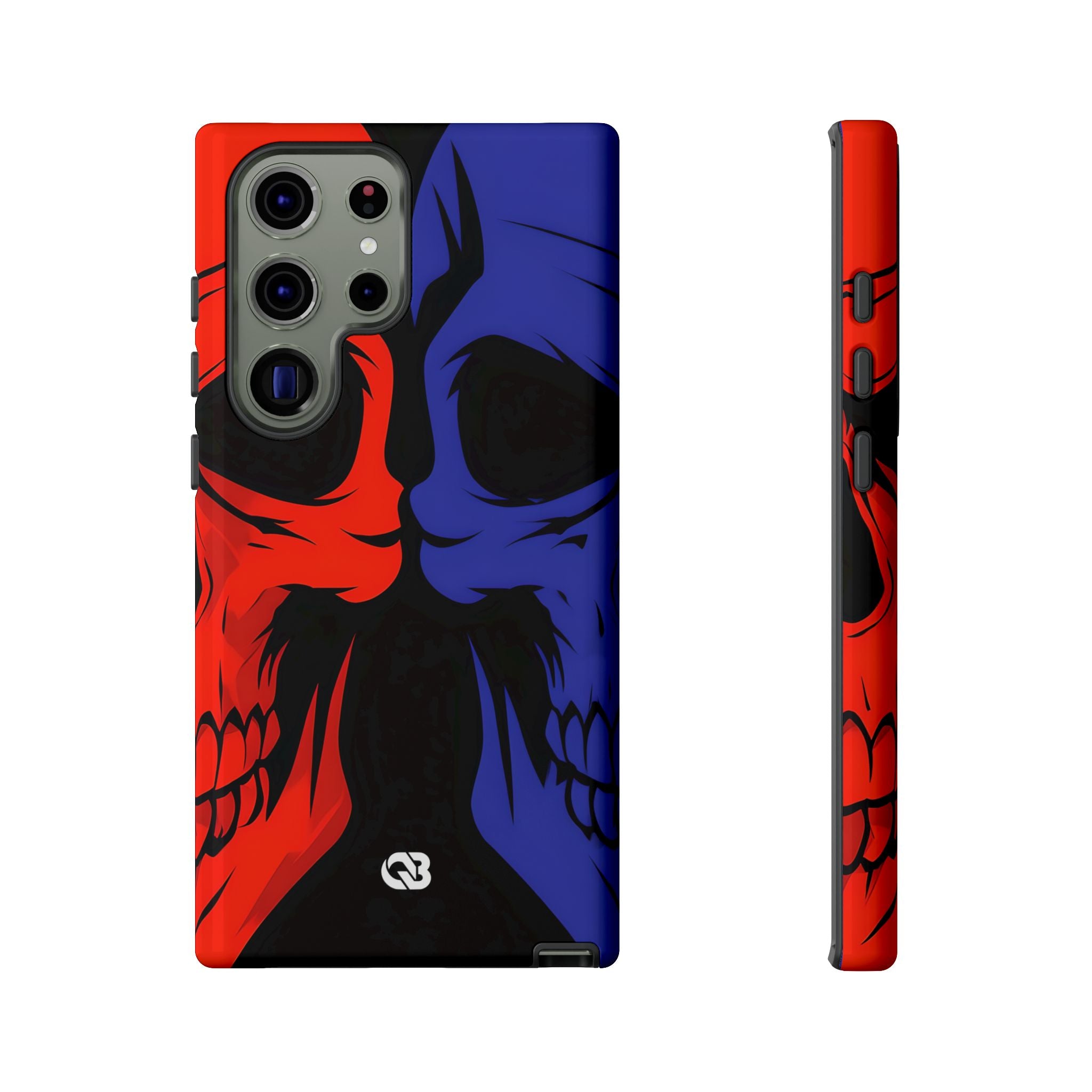Crimson Cobalt Skulls · Tough Phone Case Samsungille