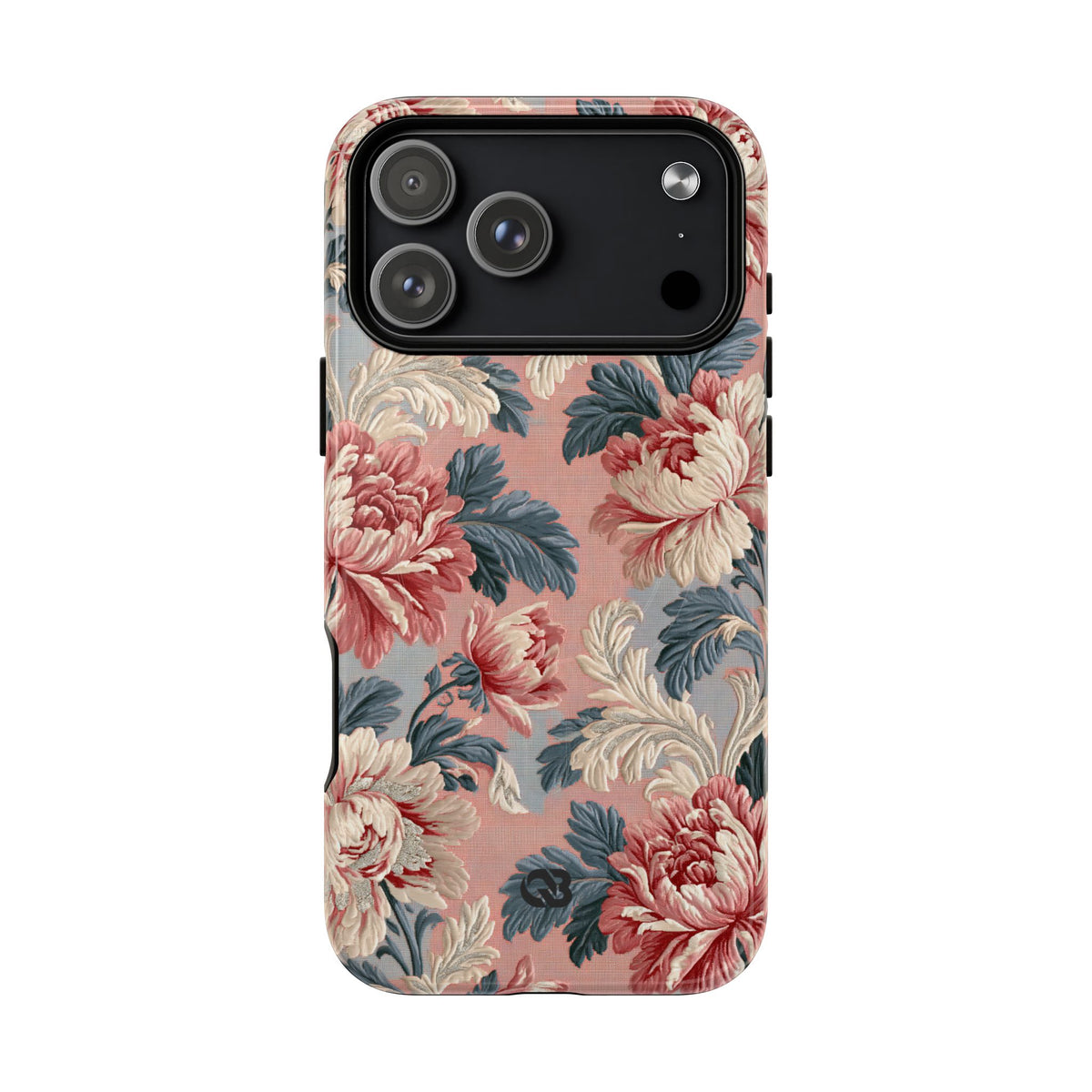 Blush Peony Jacquard · Tough 2.0 Magnetic Phone Case for iPhone · Pink