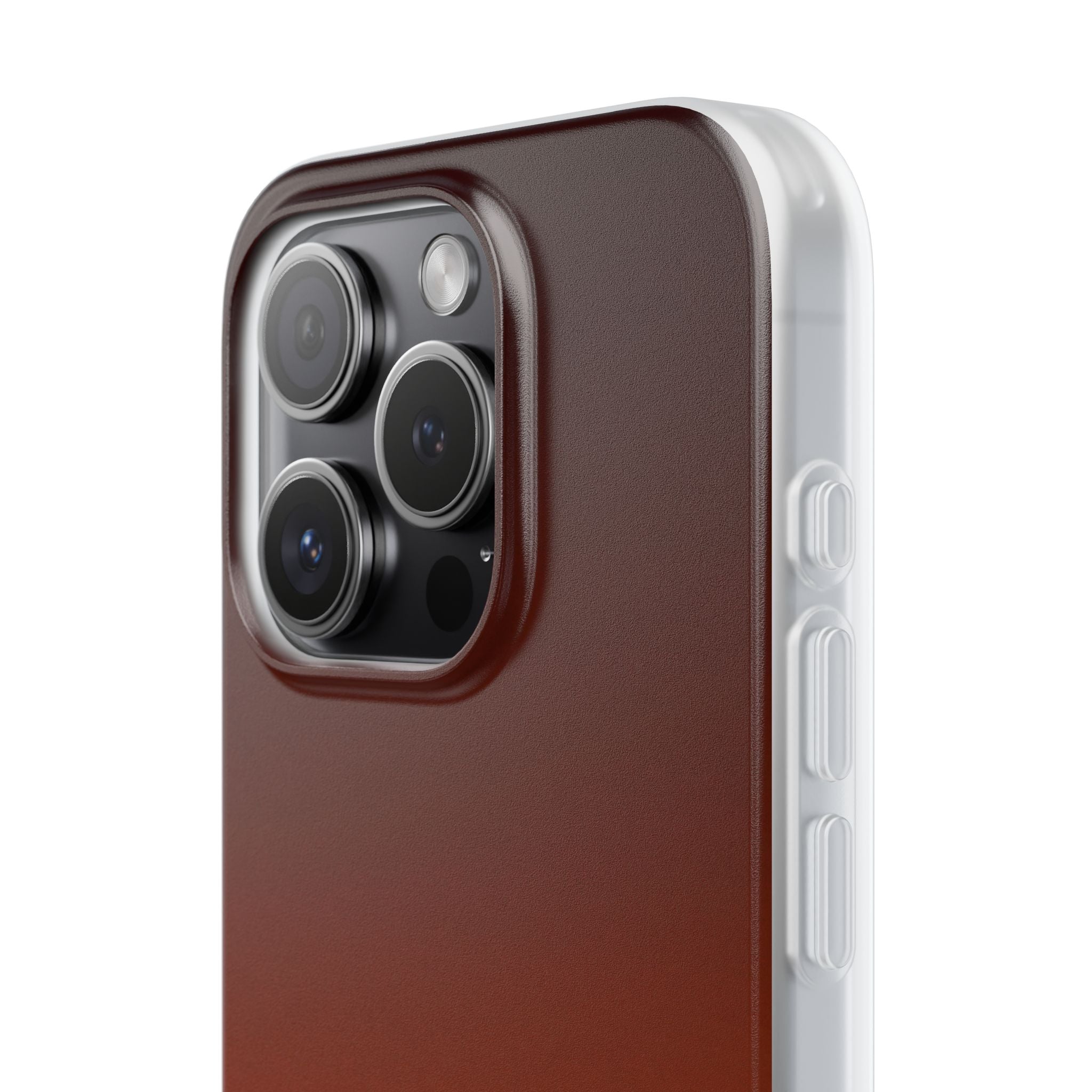 Orange Lite Phone Case for iPhone - Obsidian Ember Fade