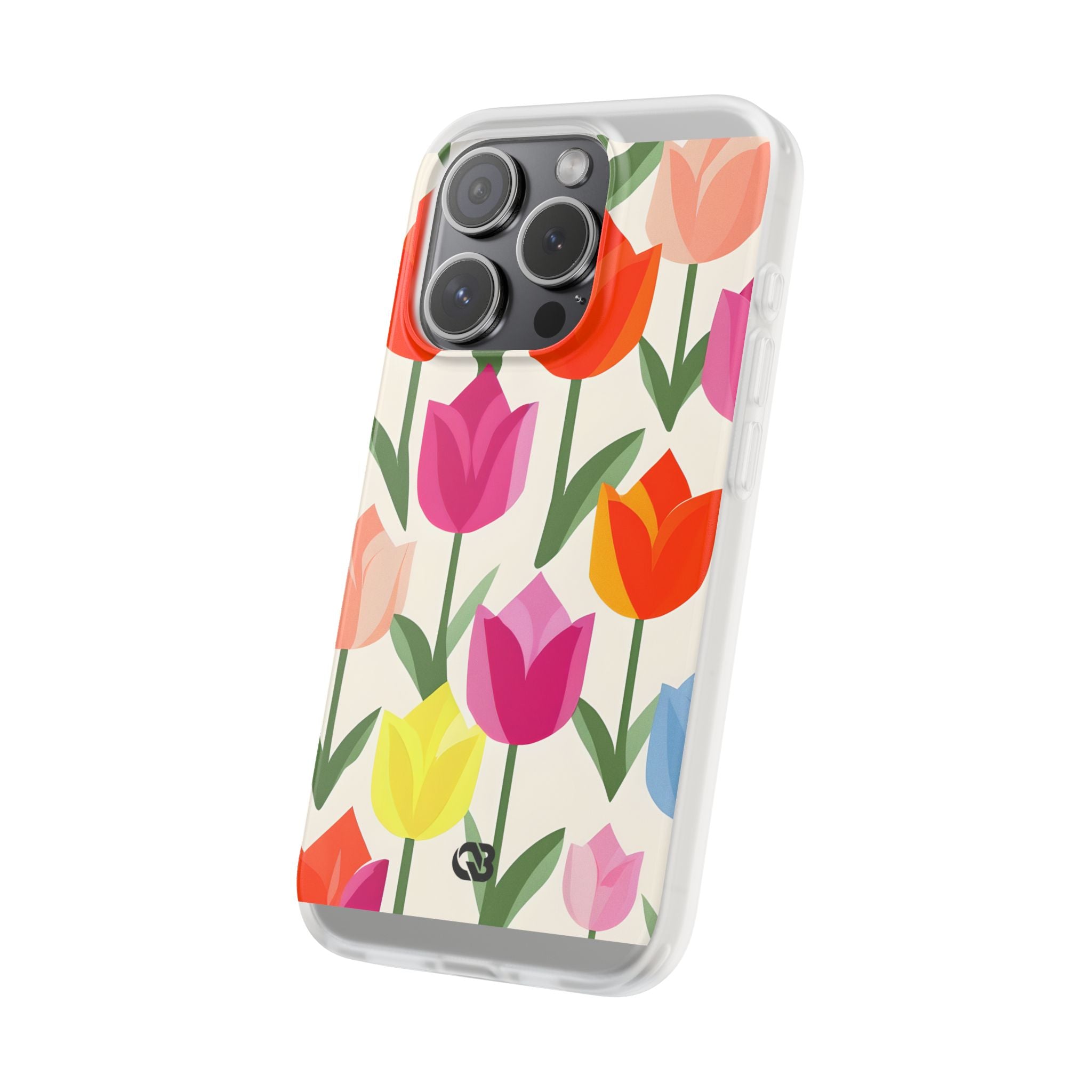 Vibrant Petal Grid · Soft Phone Case for iPhone