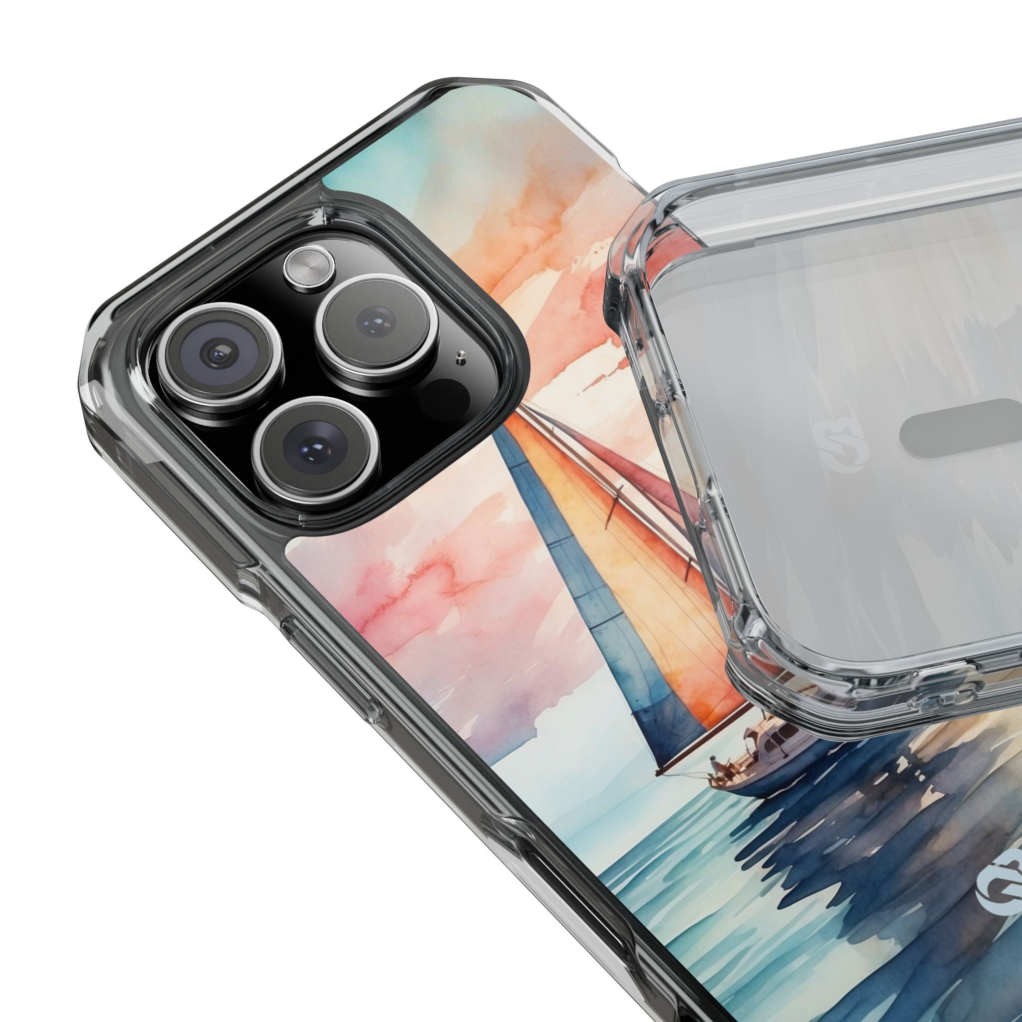 Crimson Horizon Sail · Impact Phone Case for iPhone · Magsafe