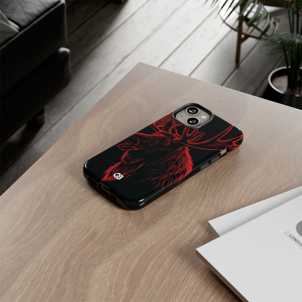 Nordic Elk · Tough Phone Case for iPhone · Black