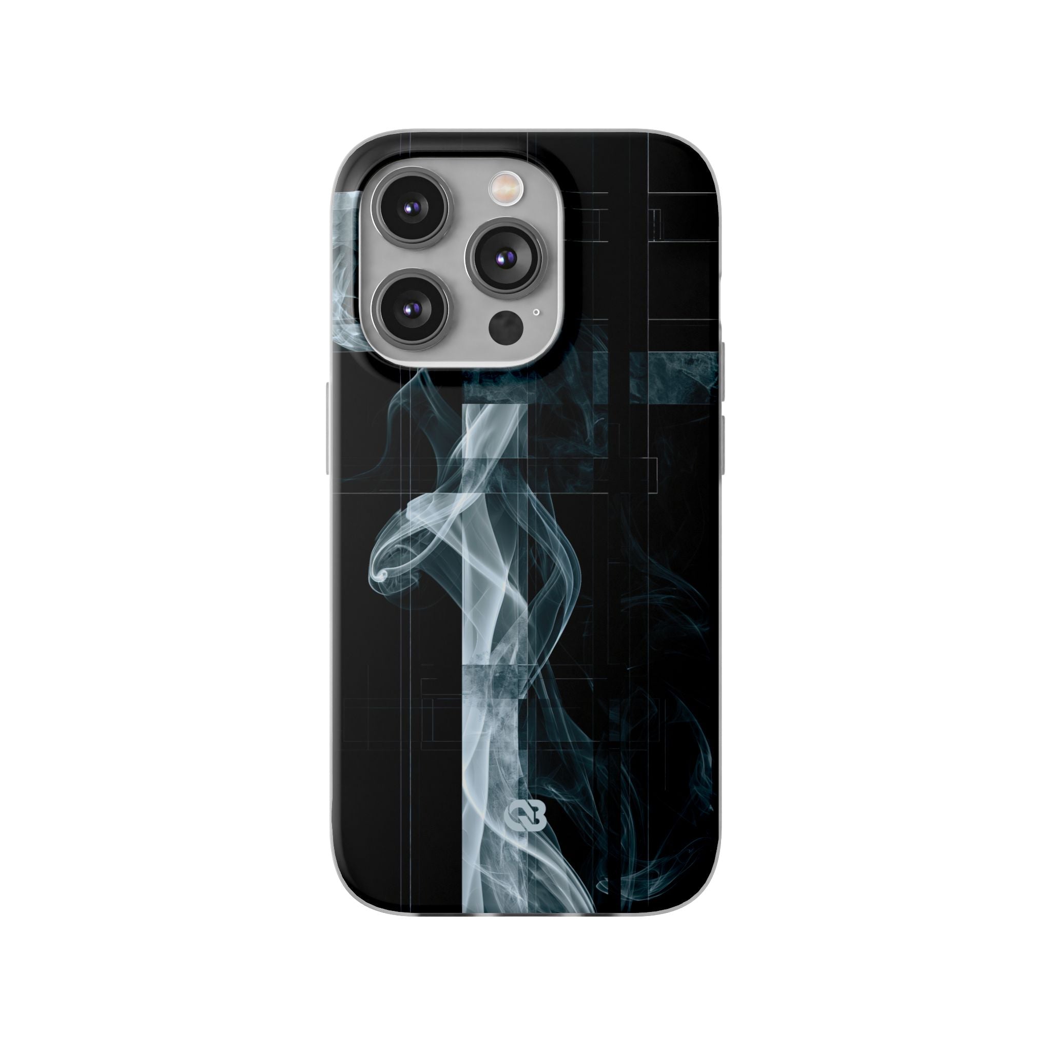 Black Lite Phone Case for iPhone - Arctic Vapor Grid