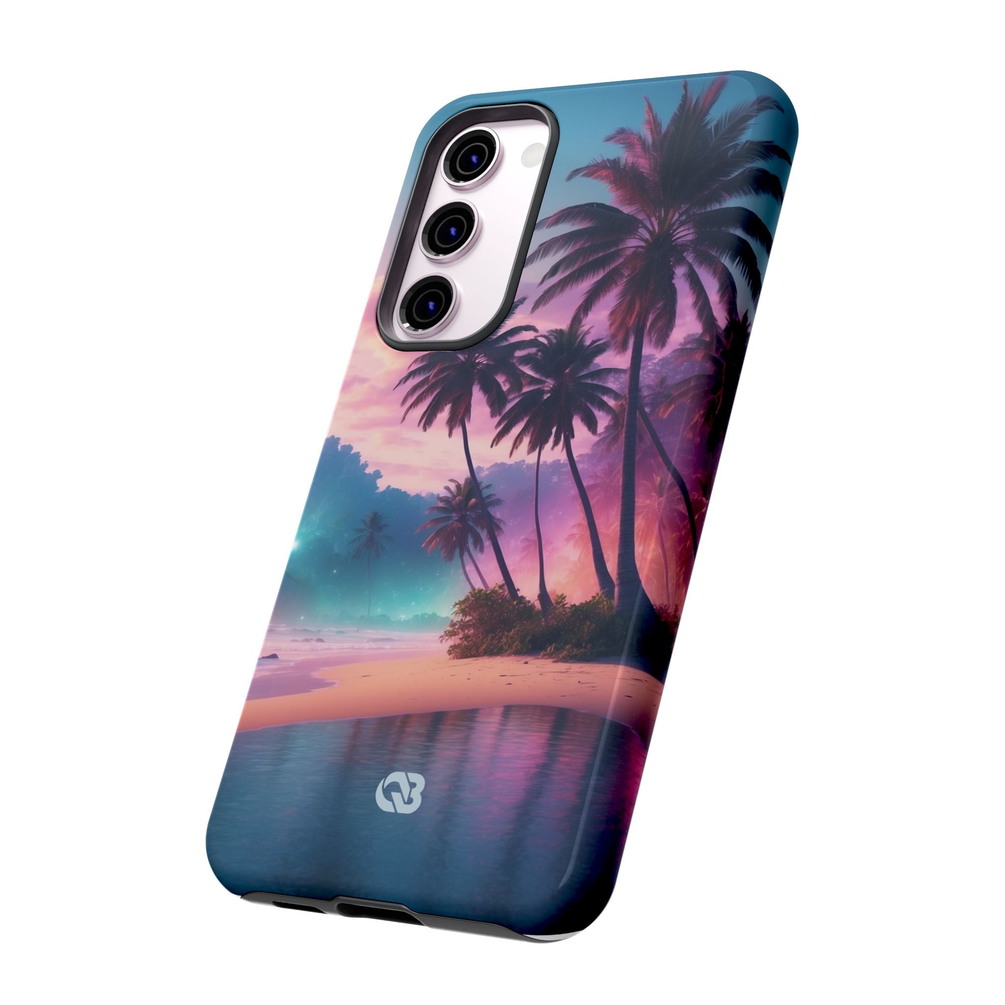 Neon Shore Palms · Tough Handyhülle für Samsung
