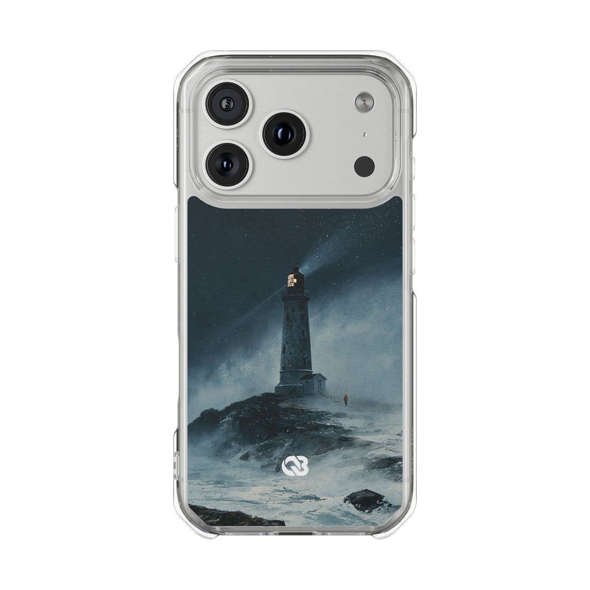 Nordic Coastal Beacon · Clear Impact Magnetic Phone Case for iPhone · Blue