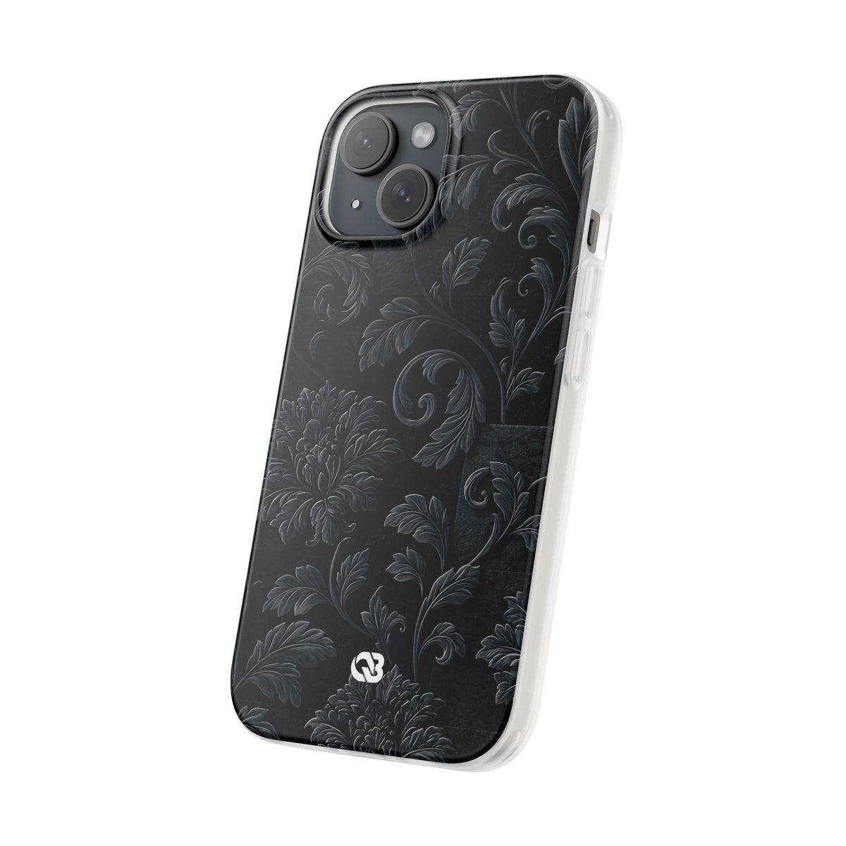 Obsidian Damask · Lite Phone Case for iPhone · Black