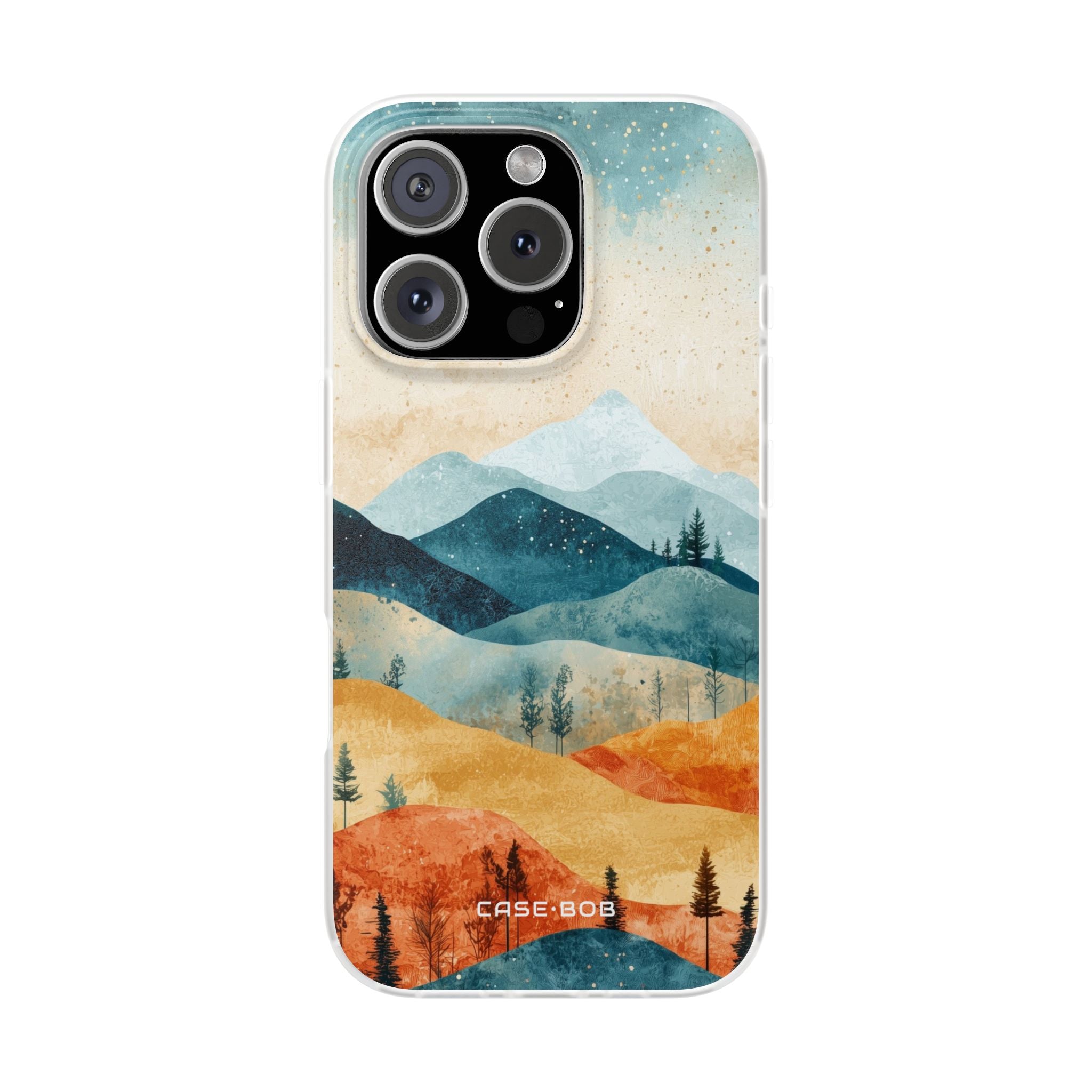 Mondbeschienene Berge iPhone 16 Pro Case - Soft