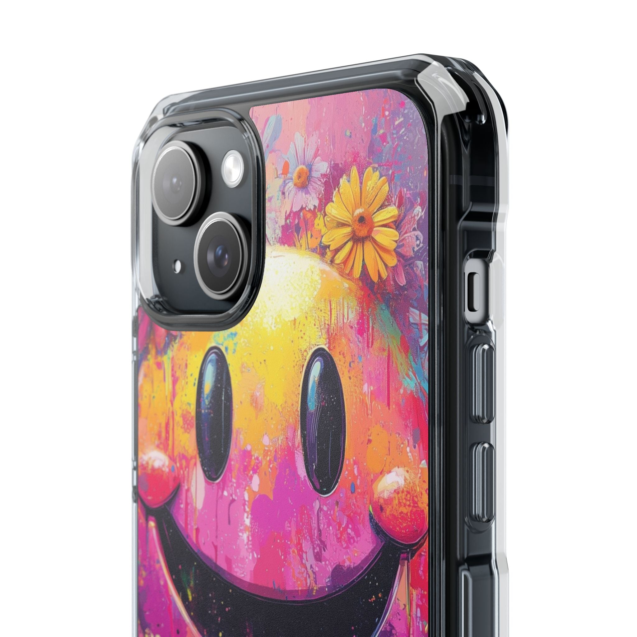 Smiley Bloom iPhone 15 Plus Case - Impact
