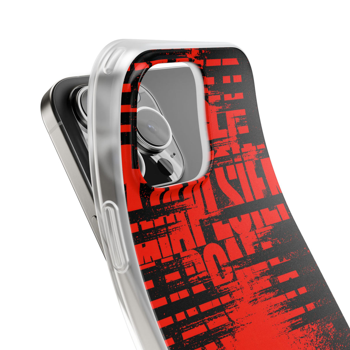 Crimson Redaction · Lite Phone Case for iPhone · Black