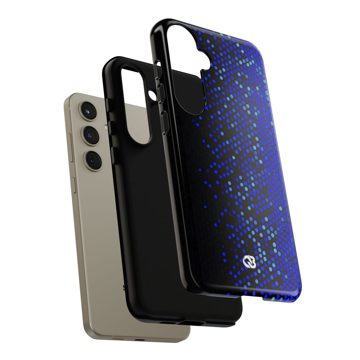 Cobalt Hex Dispersion · Tough Phone Case for Samsung · Blue