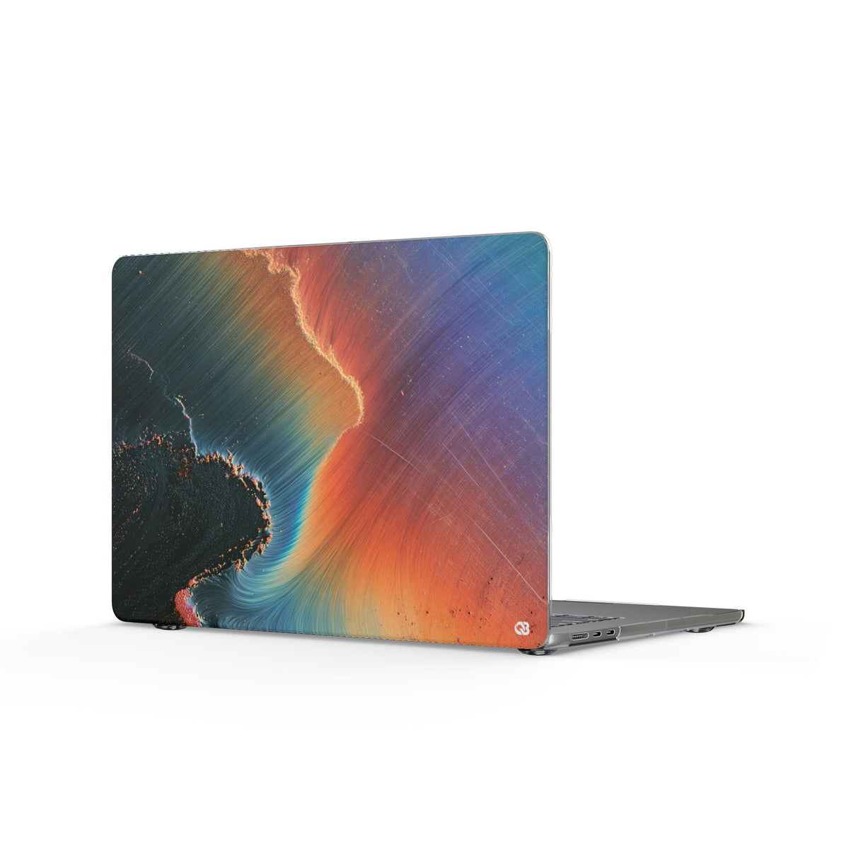 Prismatic Aura Shift · Clear Hard Case for MacBook · Blue