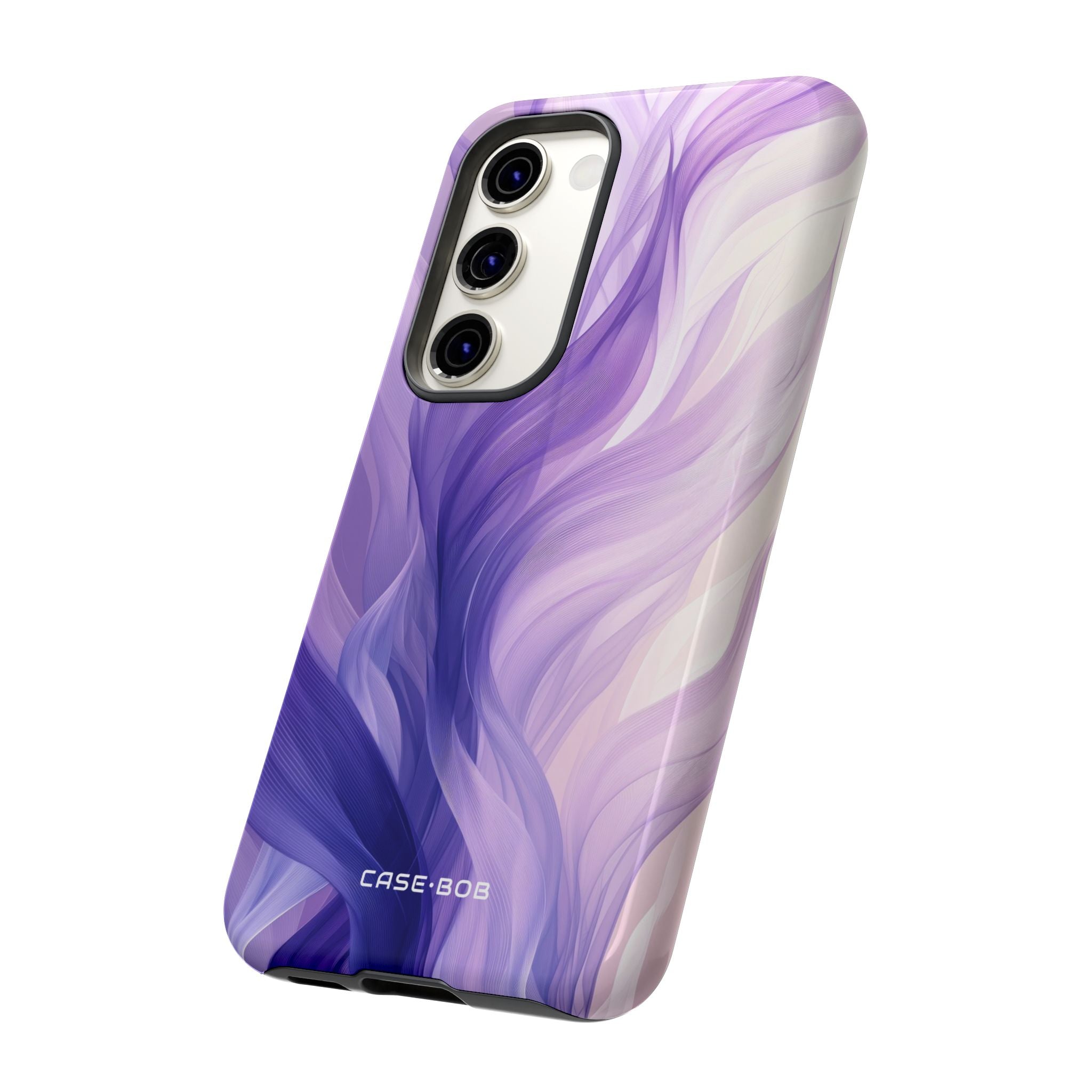 Purple Ribbon Waves Samsung S23 Case - Tough