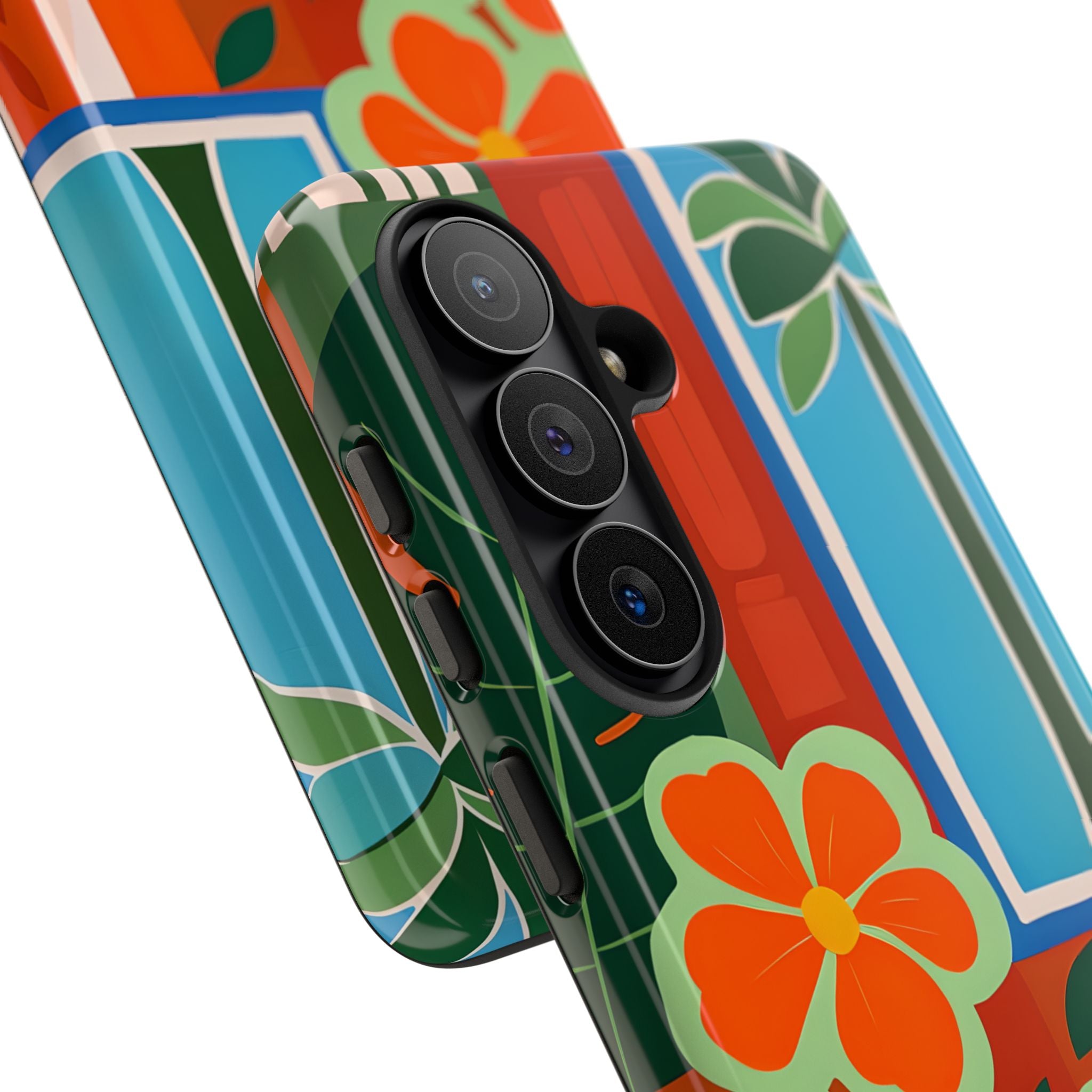 Vivid Jungle Collage · Tough Coque de téléphone pour Samsung