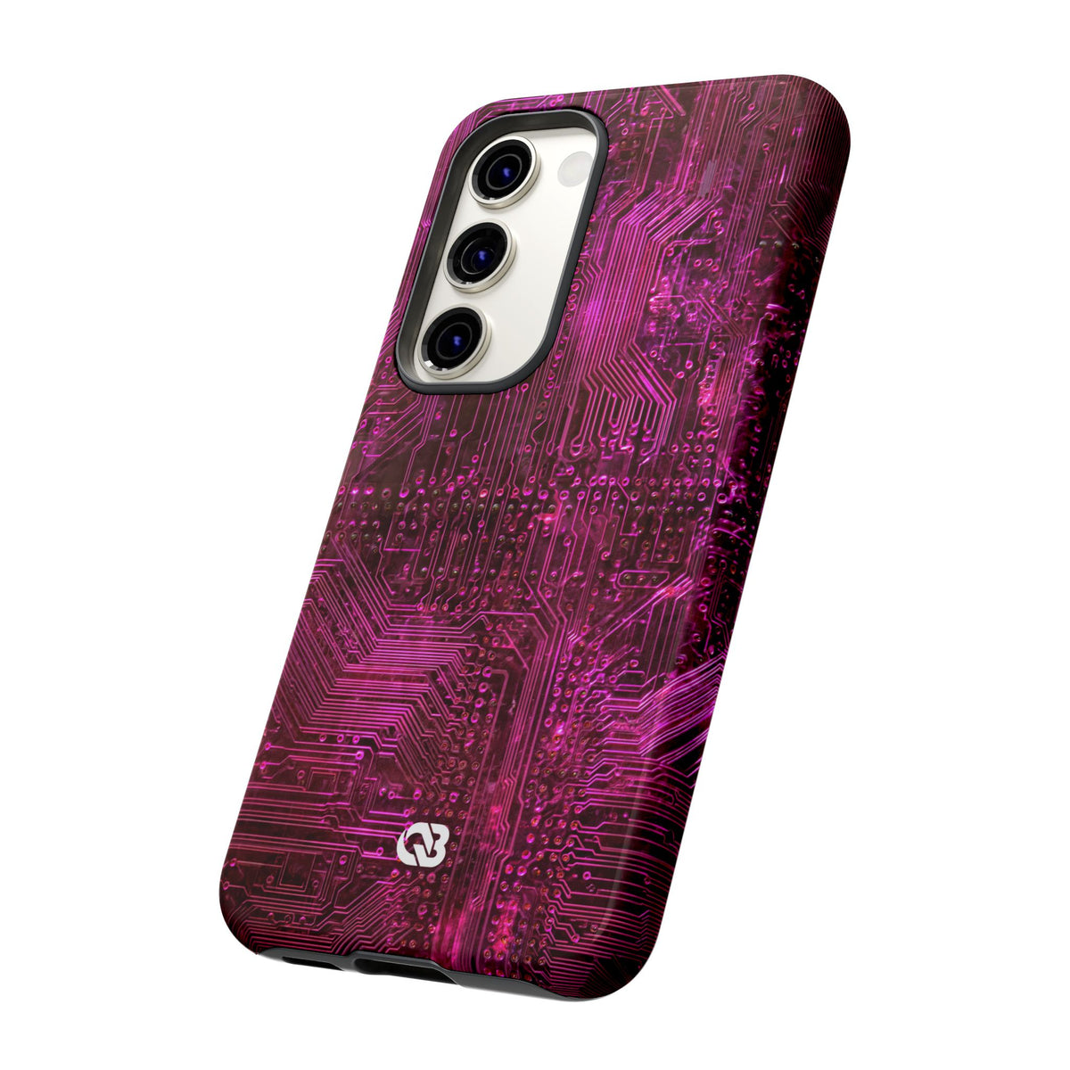 Magenta Circuit Trace · Tough Phone Case for Samsung · Pink