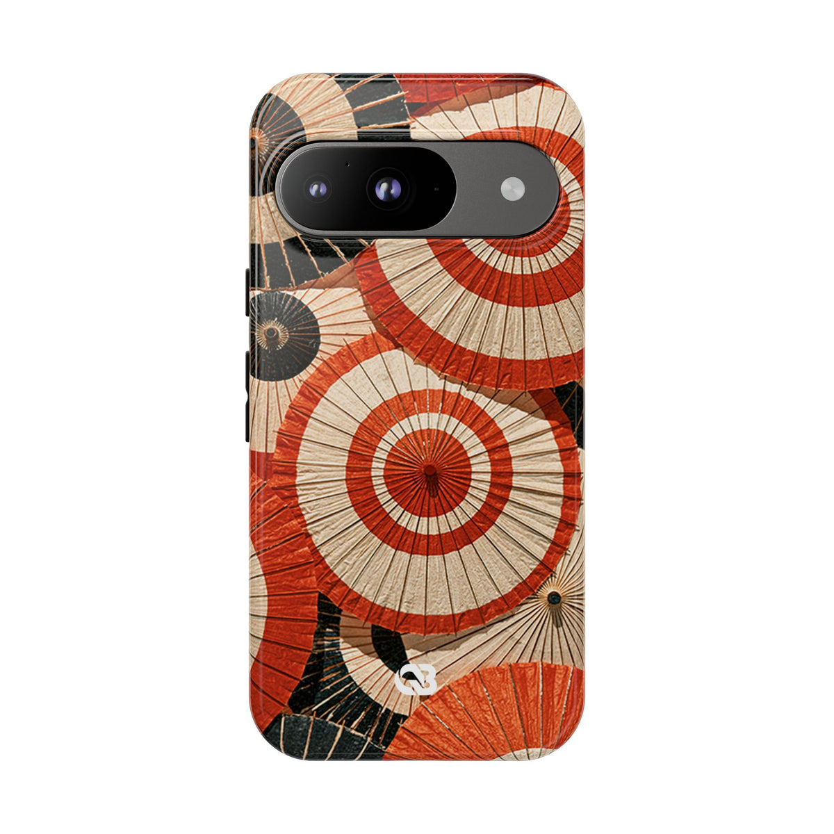 Vermilion Wagasa Motif · Tough Phone Case for Pixel · Red