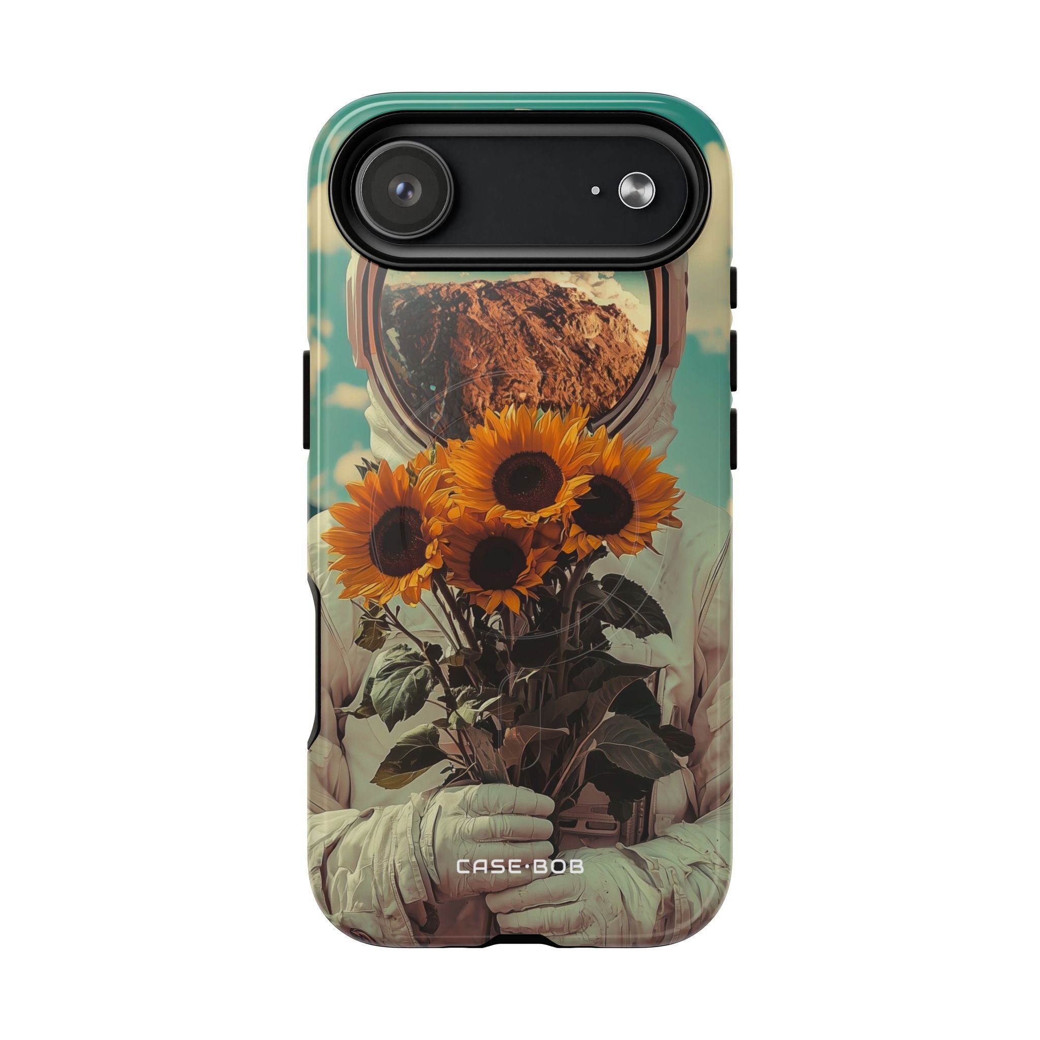 Sunflower Astronaut iPhone 17 Air Case - Tough+ - CASE•BOB
