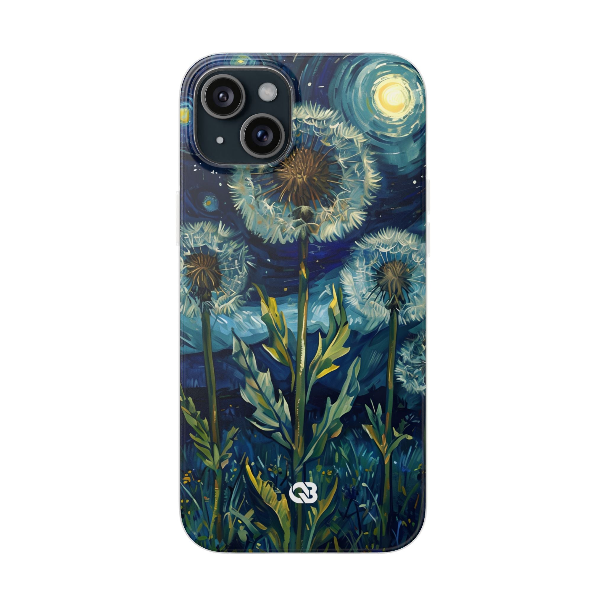 Starry Dandelion Swirl · Soft Phone Case for iPhone