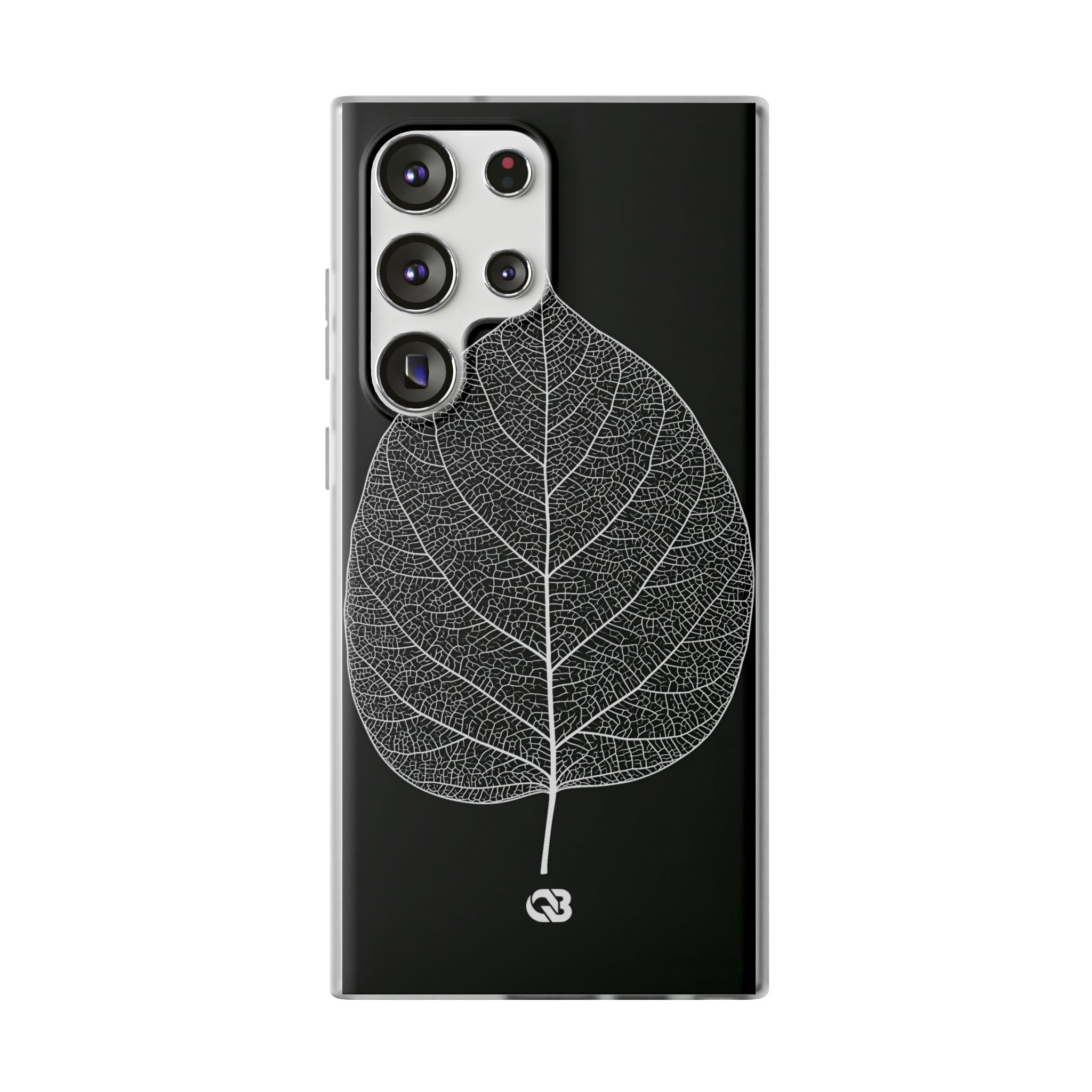 Black Lite Phone Case for Samsung - Bleached Leaf Lattice
