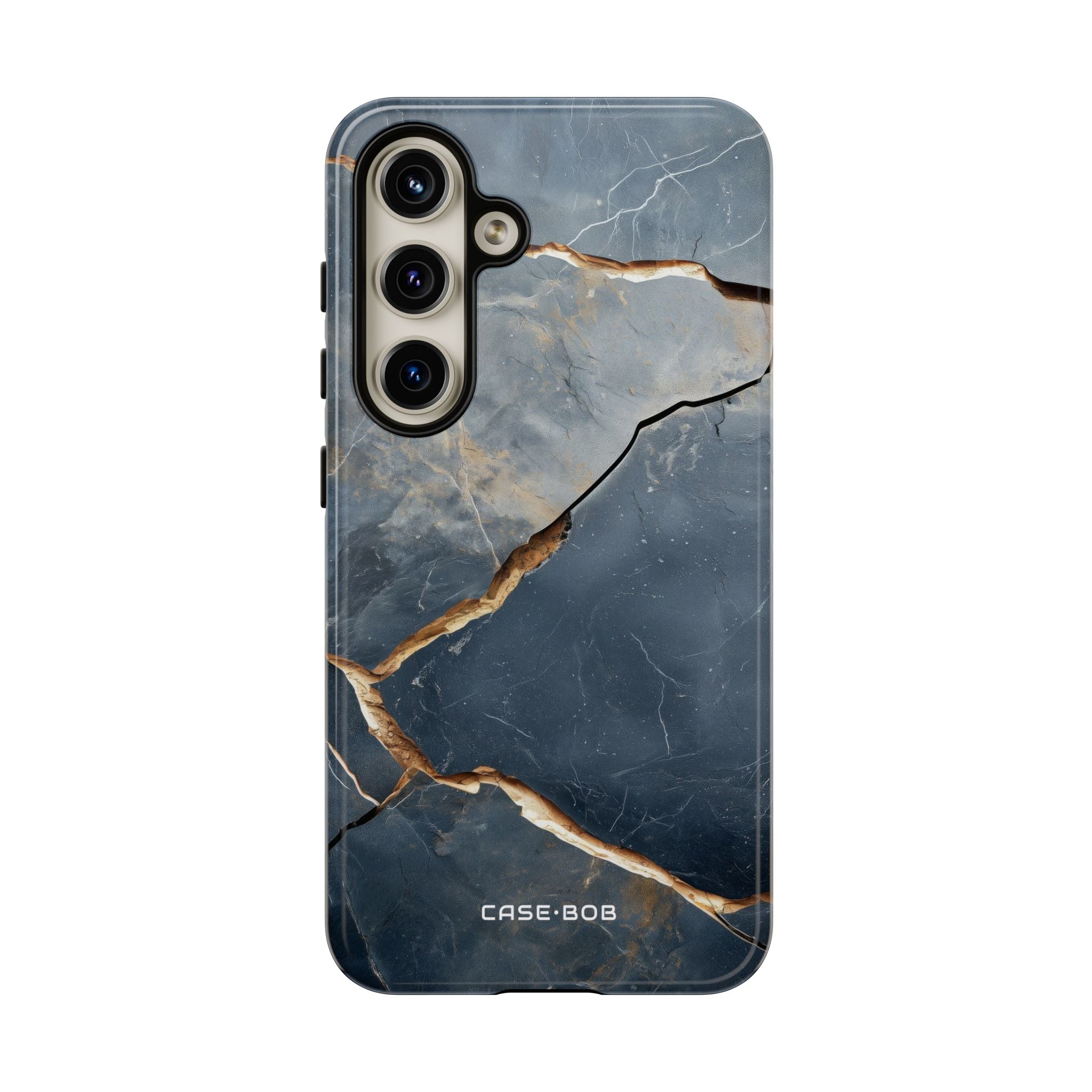 Jagged Vein Navy Samsung S24 Case - Tough